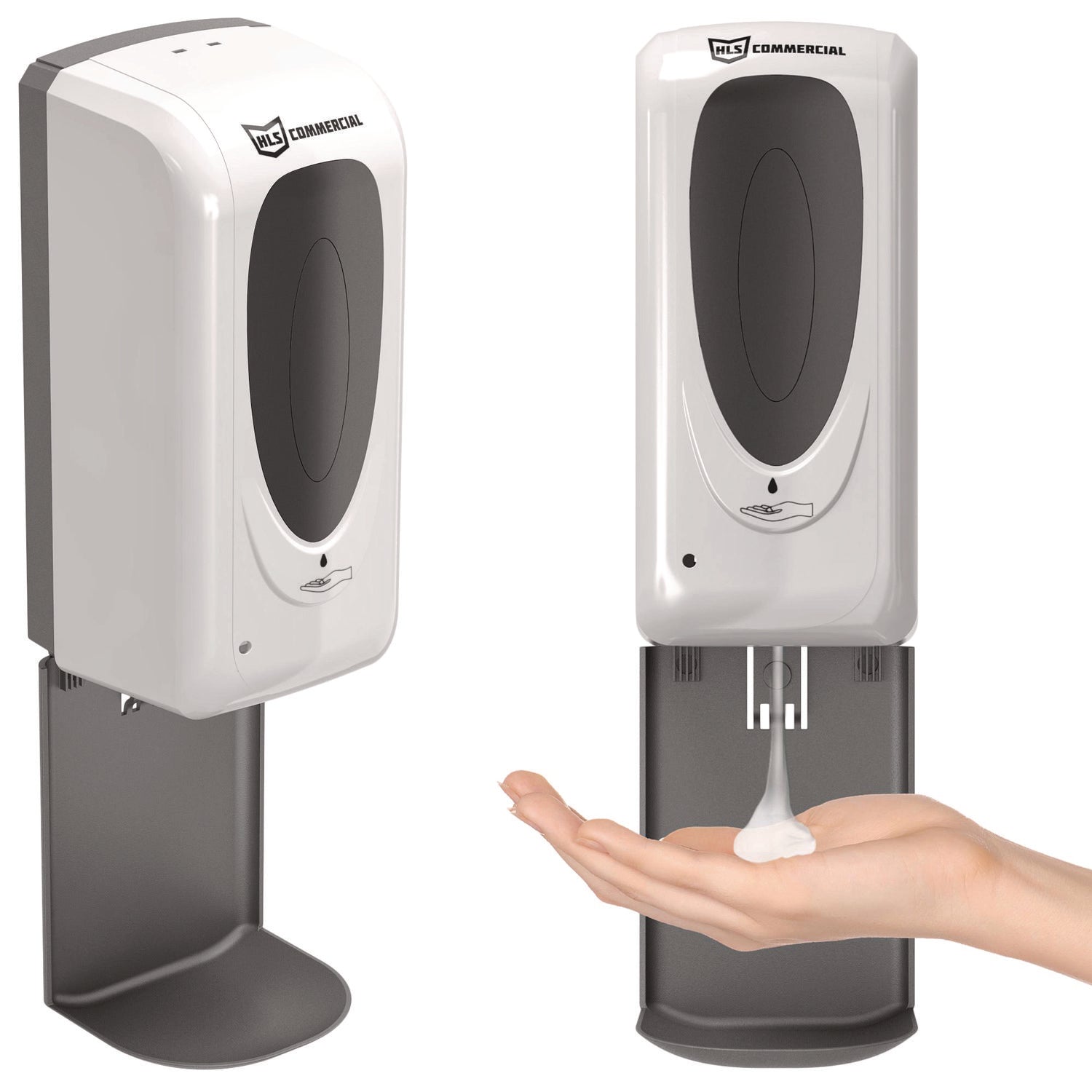 HLS Commercial® Sanitizer Dispenser, 4.6 x 4.5 x 17, Silver