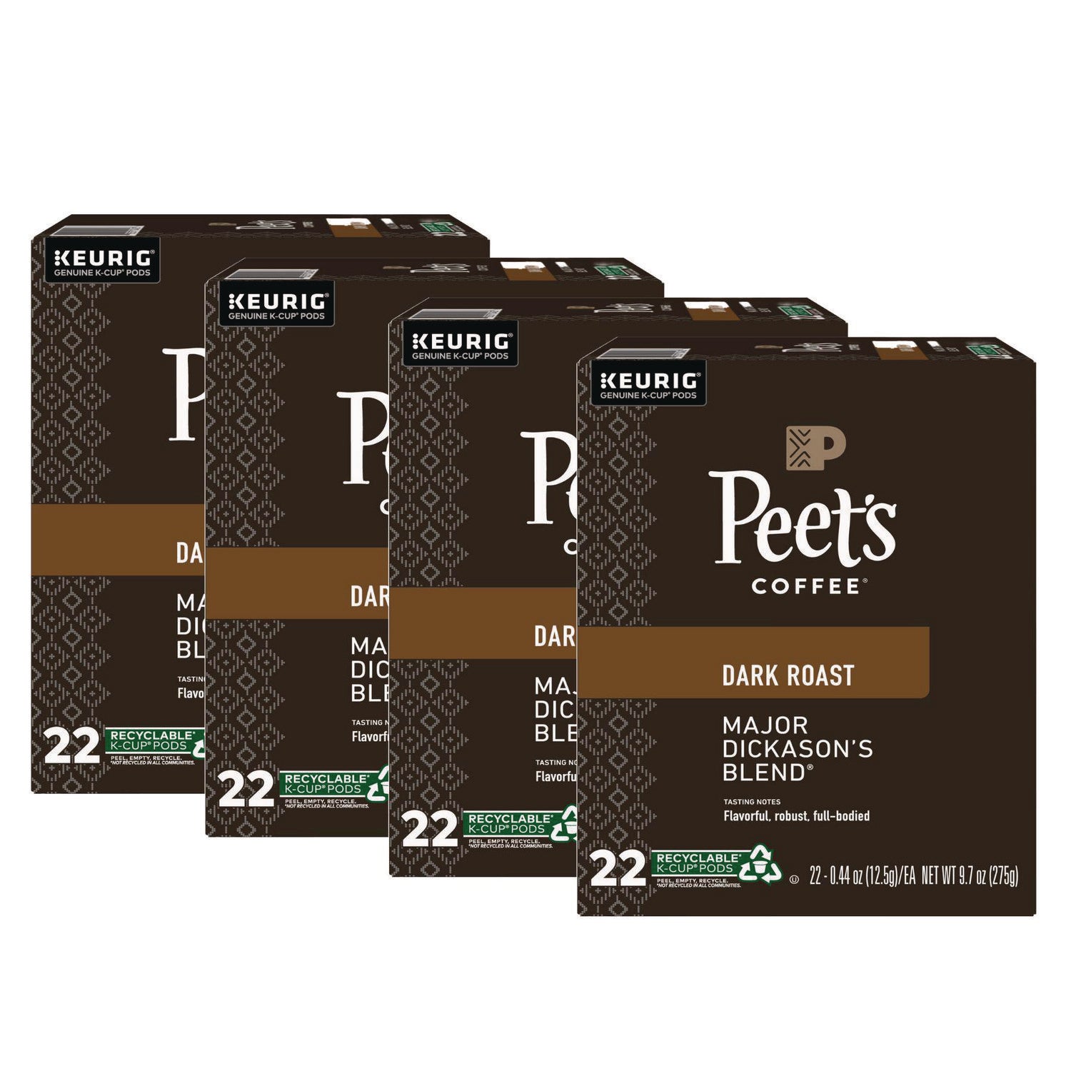 Peet's Coffee & Tea® Major Dickason's Blend K-Cups, Regular, 88/Carton
