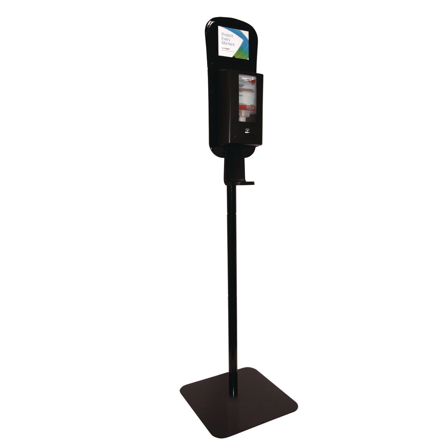 Diversey™ IntelliCare Hybrid Dispenser Floor Stand, 60.6" h, Black