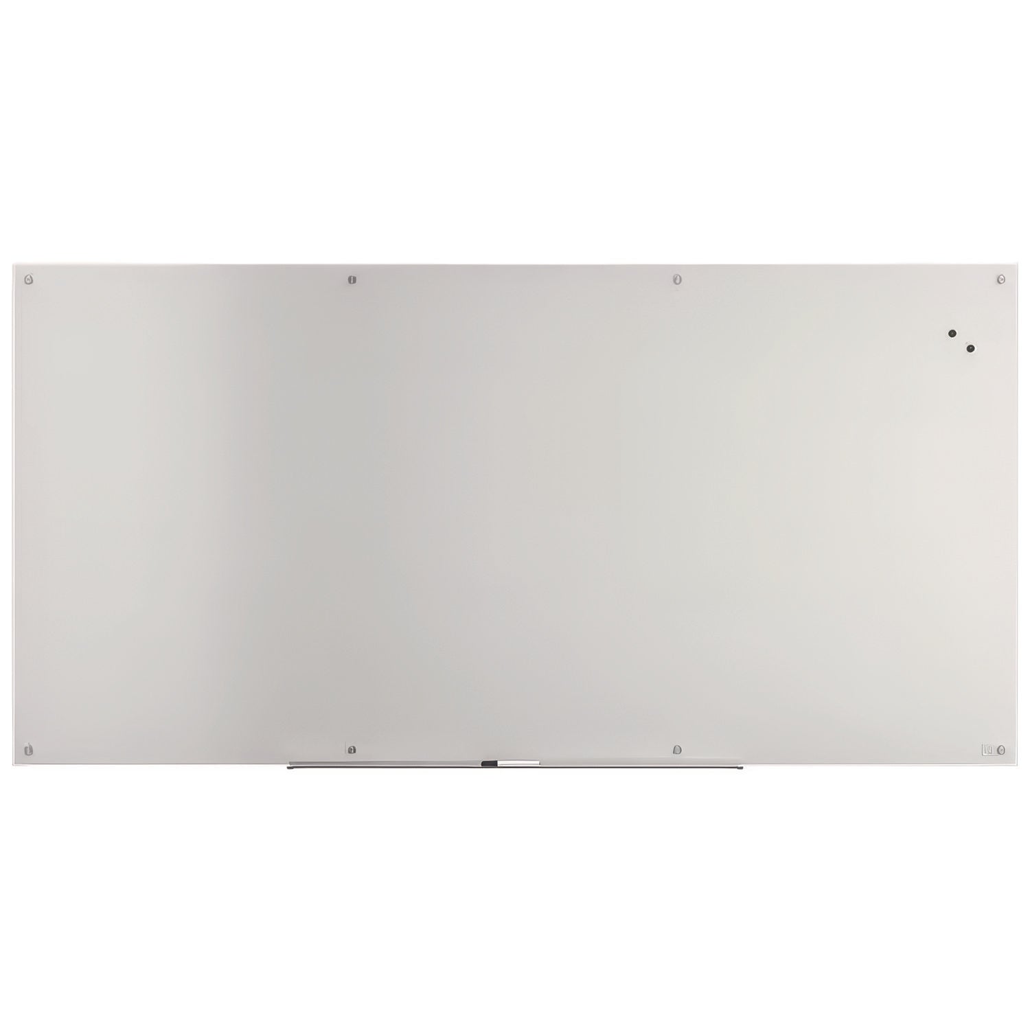 TRU RED™ Magnetic Tempered Glass Dry Erase Board, 96" x 48", White Surface