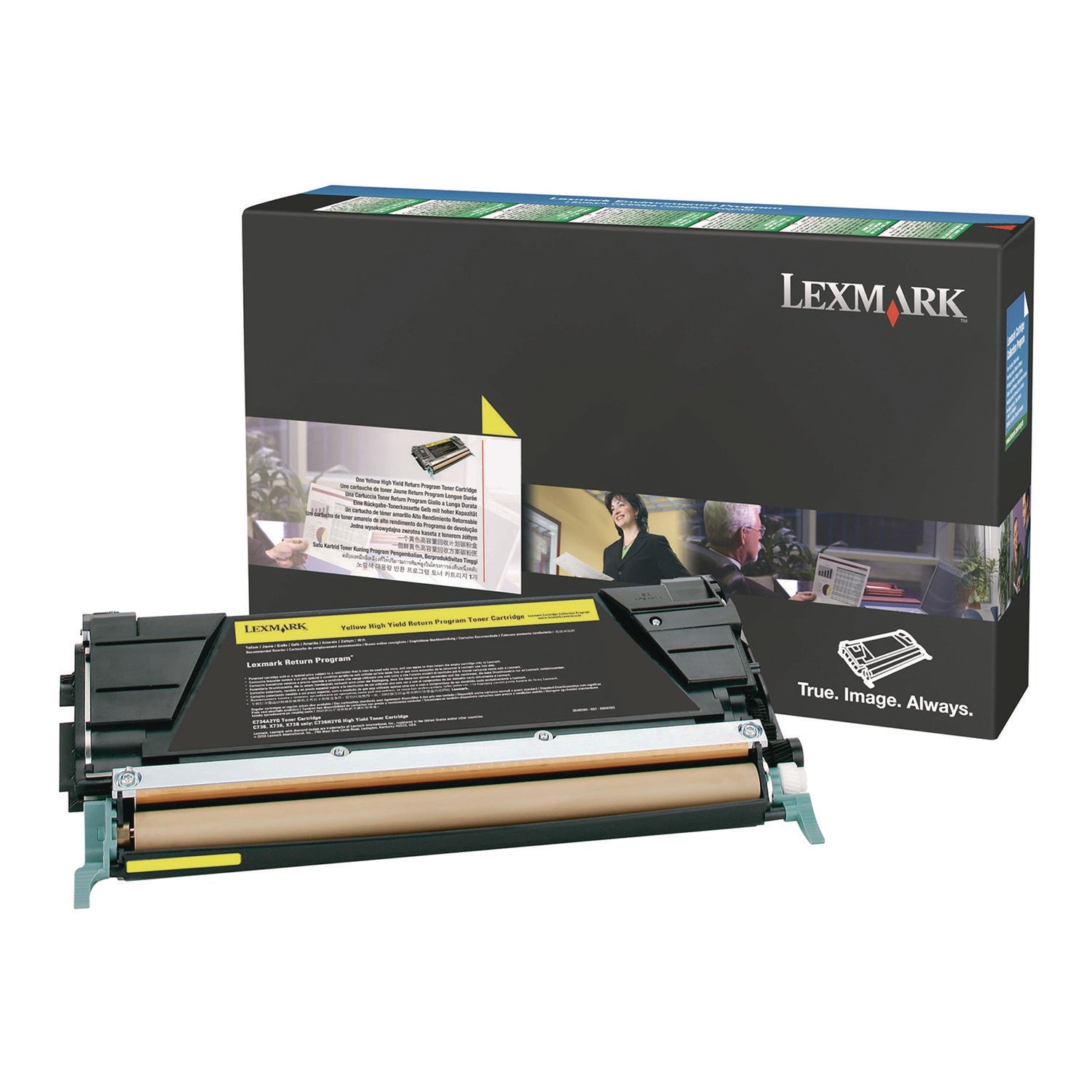Lexmark™ X746A4YG Toner, 7,000 Page-Yield, Yellow