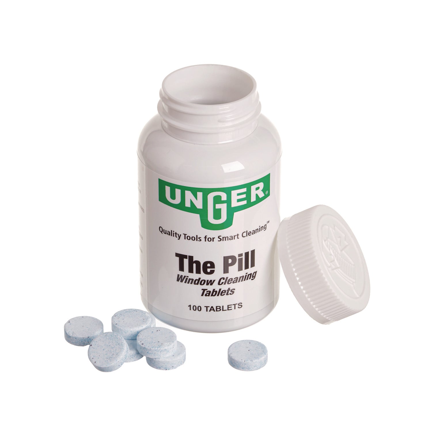 Unger® Pill Window Cleaning Tablets, 100 Tablets/Bottle