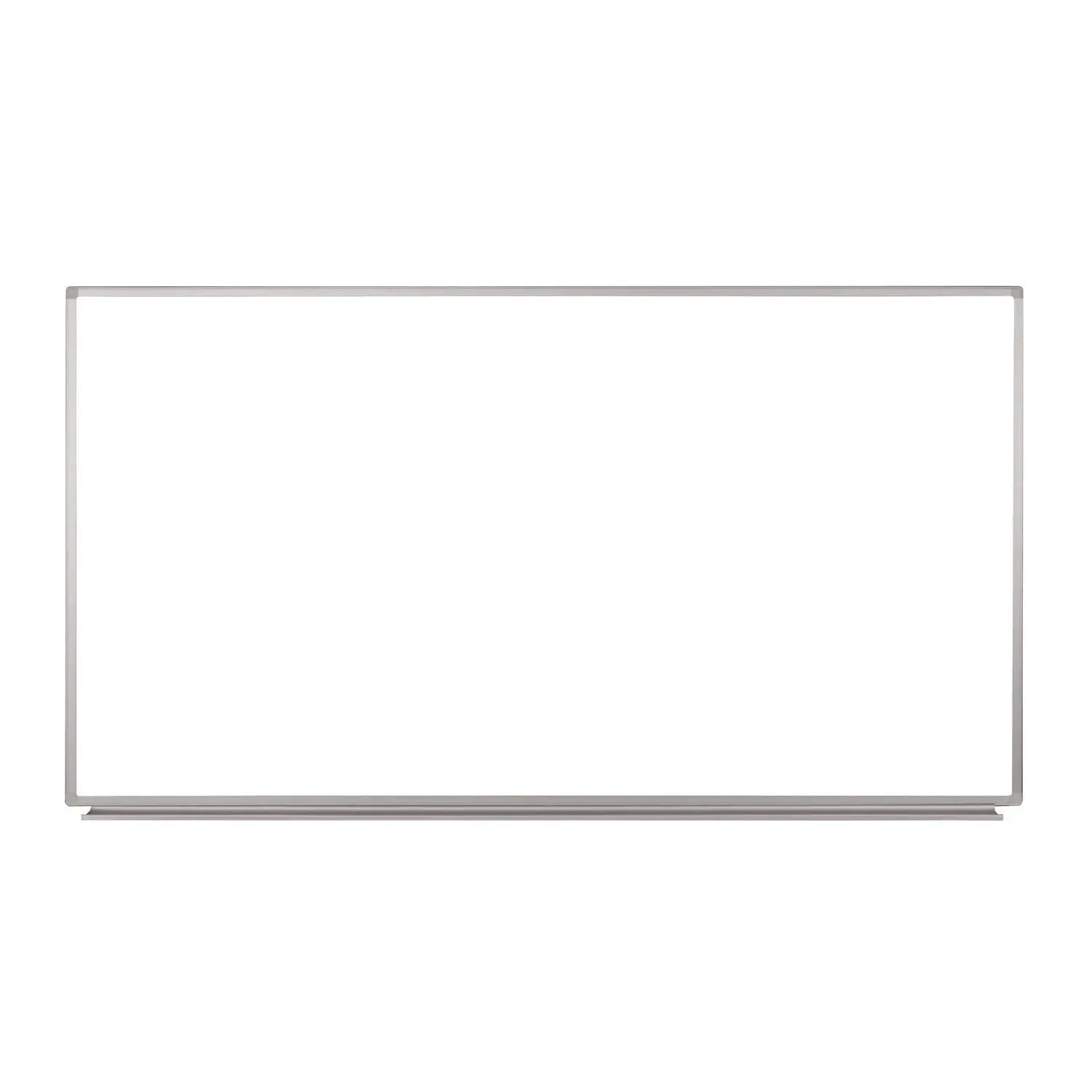 Luxor Wall-Mounted Magnetic Whiteboard, 72" x 40", White Surface, Silver Aluminum Frame