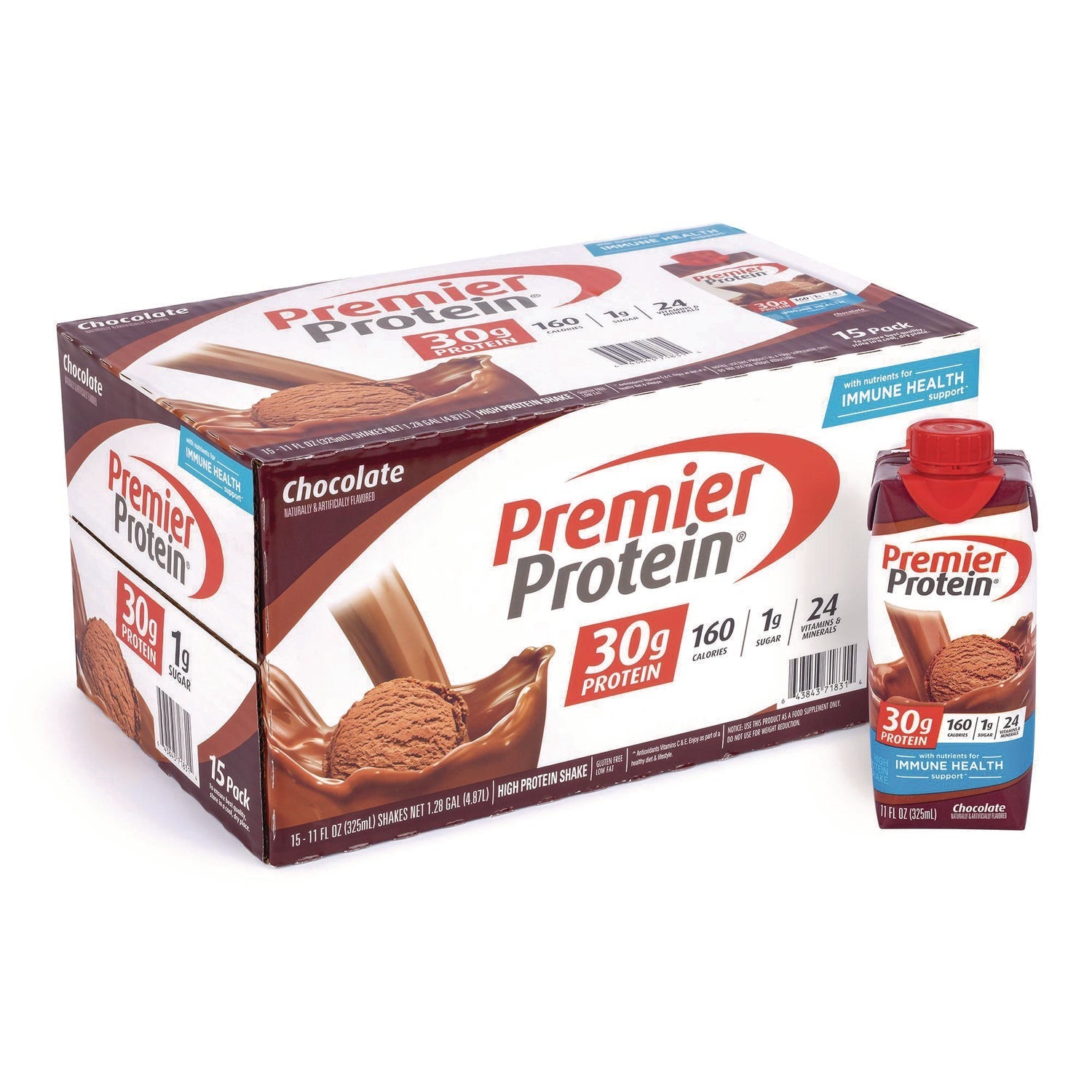 Premier Protein® Chocolate Shake, 11 oz, 15/Carton
