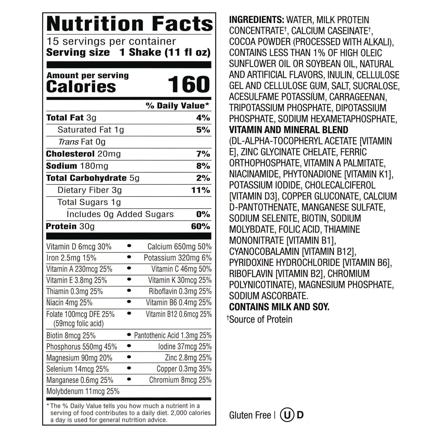 Premier Protein® Chocolate Shake, 11 oz, 15/Carton