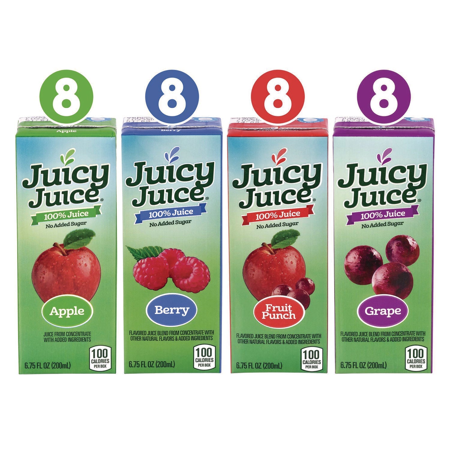 Juicy Juice® Juice Box Variety Pack, Assorted Flavors, 6.75 oz Box, 32/Carton