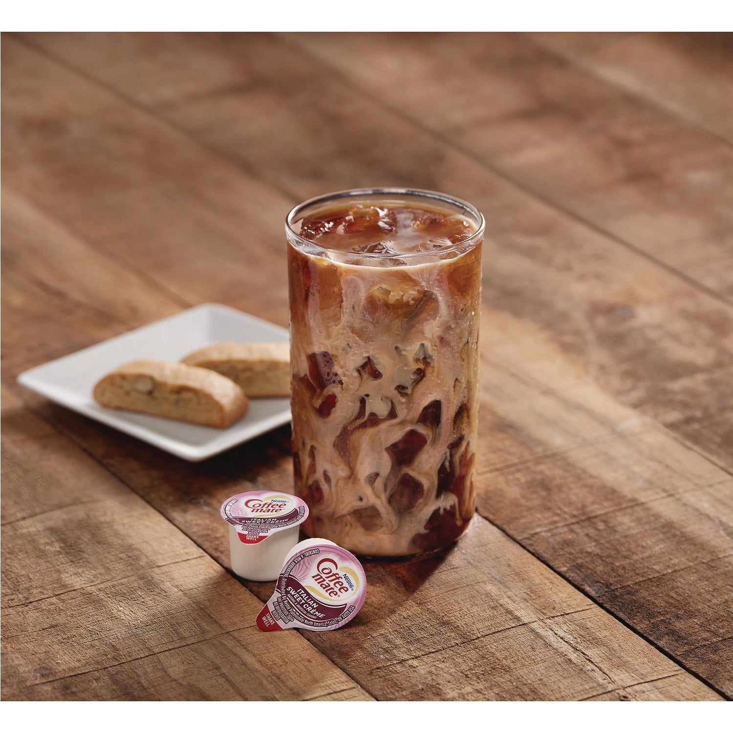 Coffee mate® Variety Pack, Assorted Flavors, 0.38 oz Mini Cups, 180/Carton - Bloom Skins