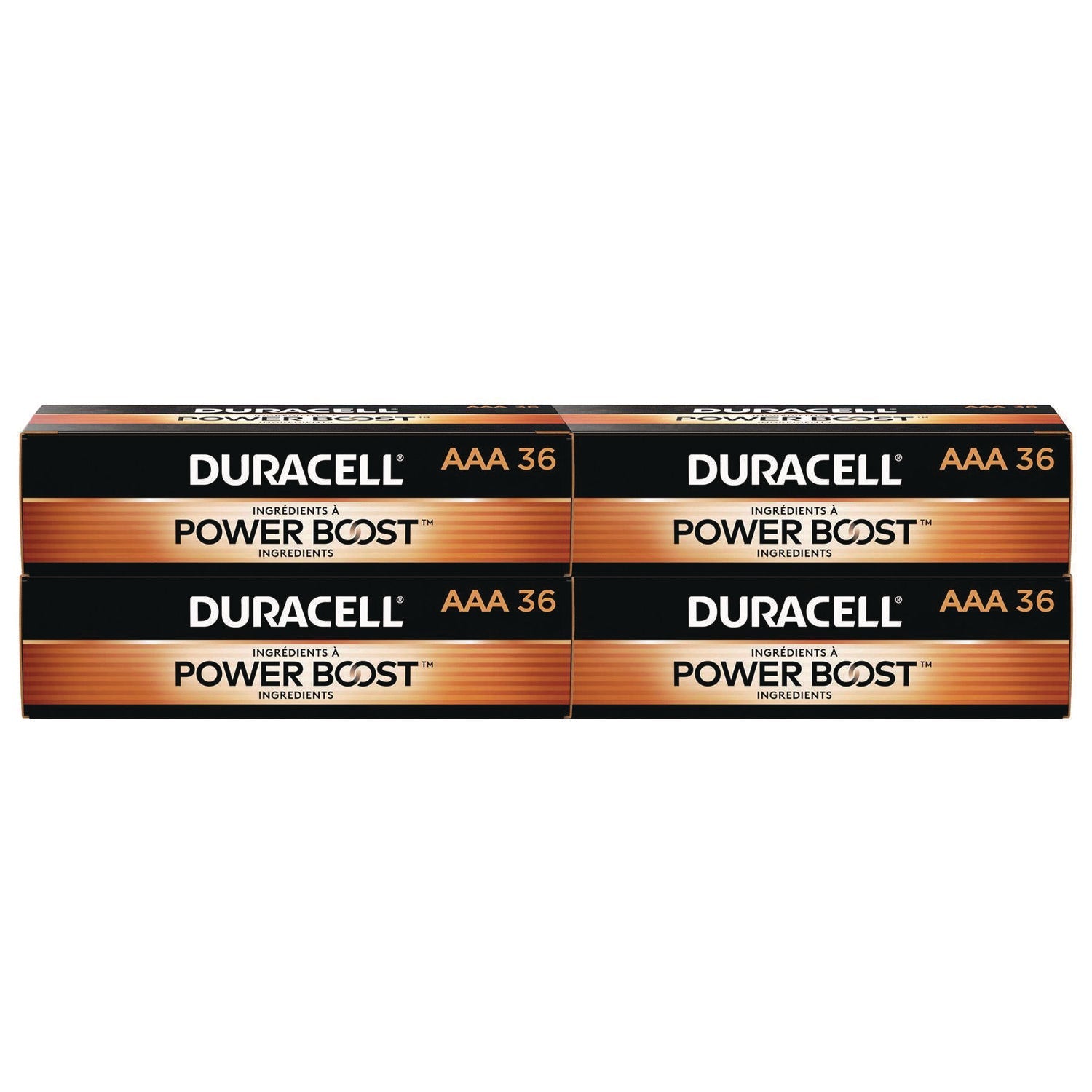 Duracell® Power Boost CopperTop Alkaline AAA Batteries, 36/Pack, 4 Packs/Carton