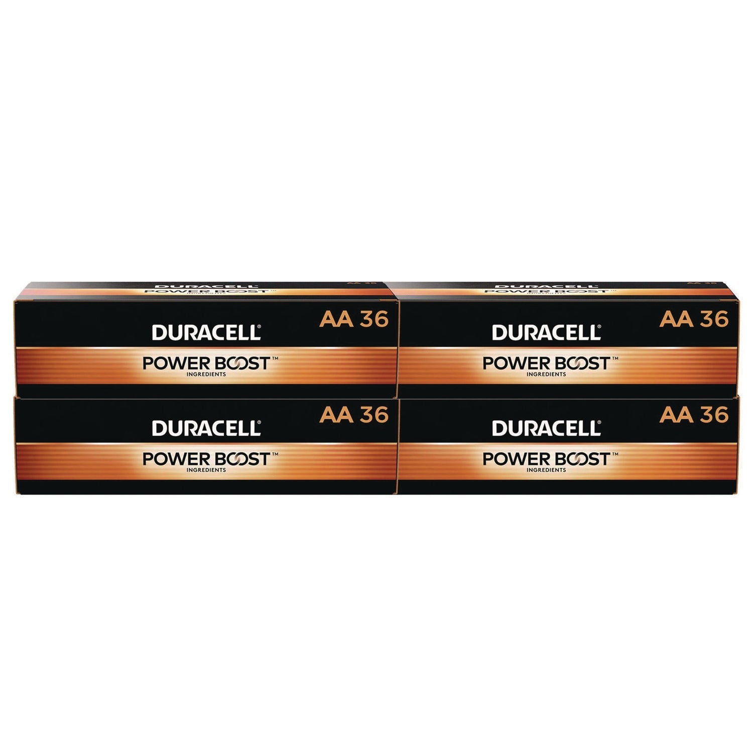 Duracell® Power Boost CopperTop Alkaline AA Batteries, 36/Pack, 4 Packs/Carton