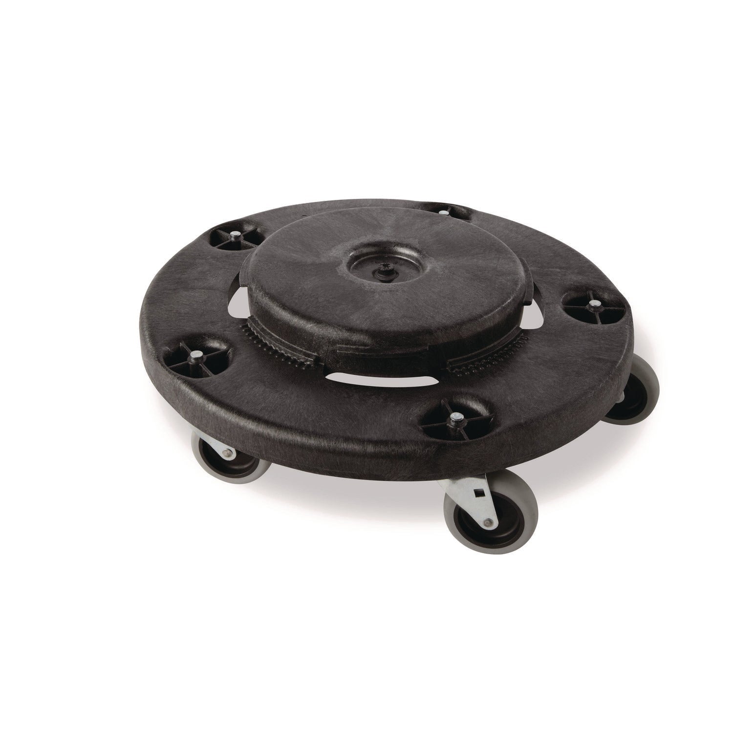 Rubbermaid® Commercial 3" Swivel Caster, Grip Ring Stem, 3" Wheel, Black/Gray - Bloom Skins