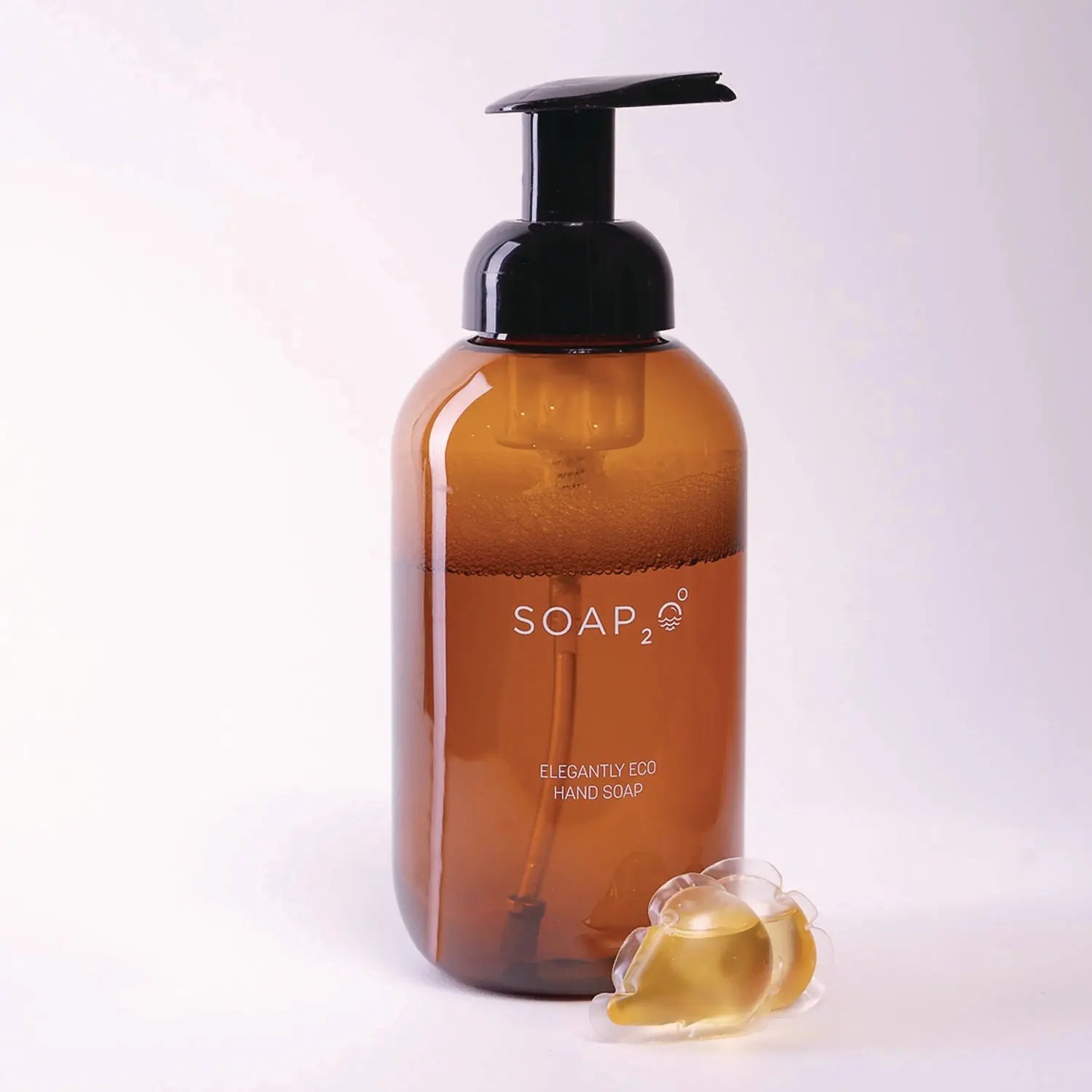 SOAP2O Eco Plastic Soap Dispenser, 500 mL, Brown, 30/Carton