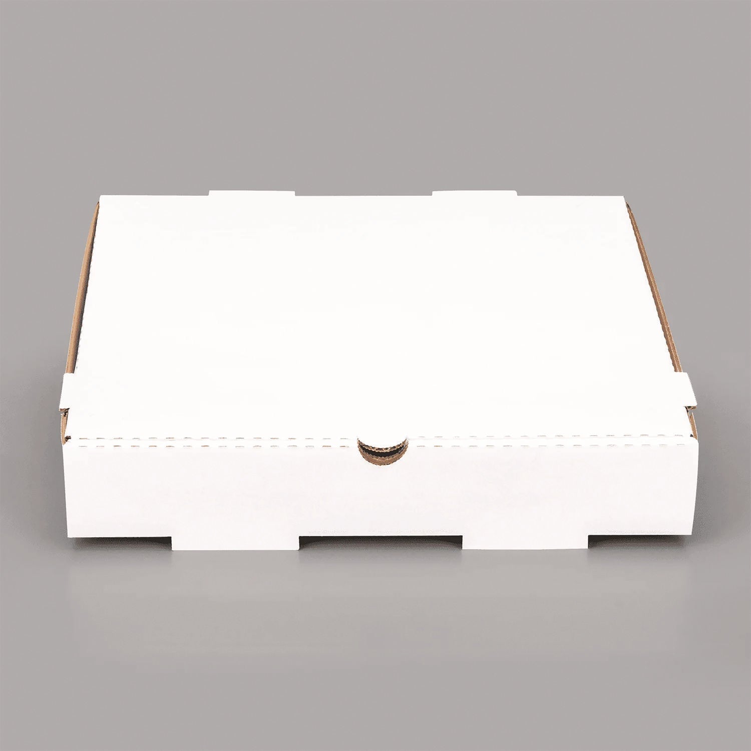 Karat® Corrugated Paper Boxes, 12 x 12 x 1.97, White/Brown, 50/Carton