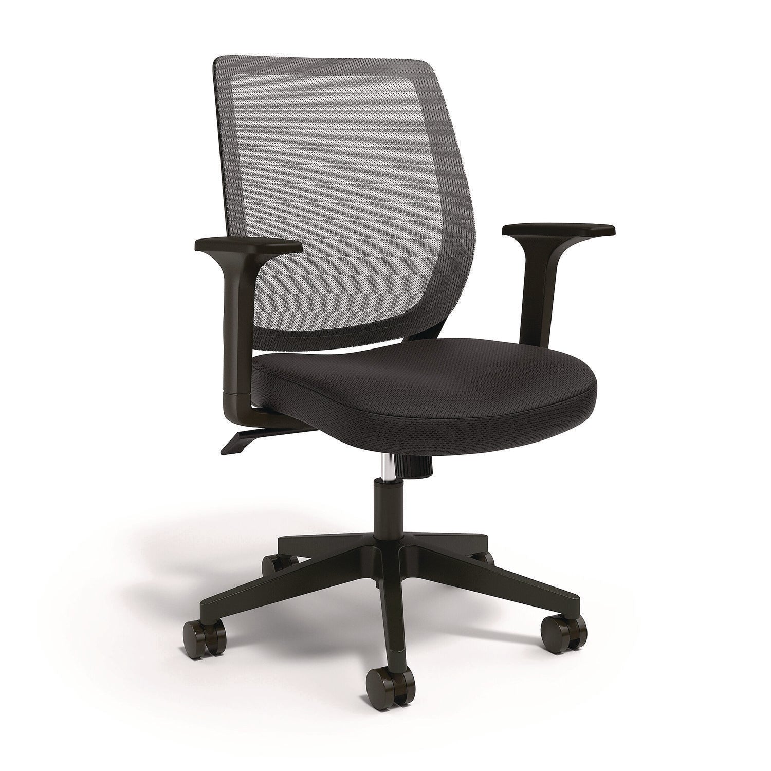Alera® Wessex Ergonomic Fabric Mesh Swivel Task Chair, Supports Up to 275 lbs, 17.09 to 20.83 Seat Height, Black Seat/Back/Base
