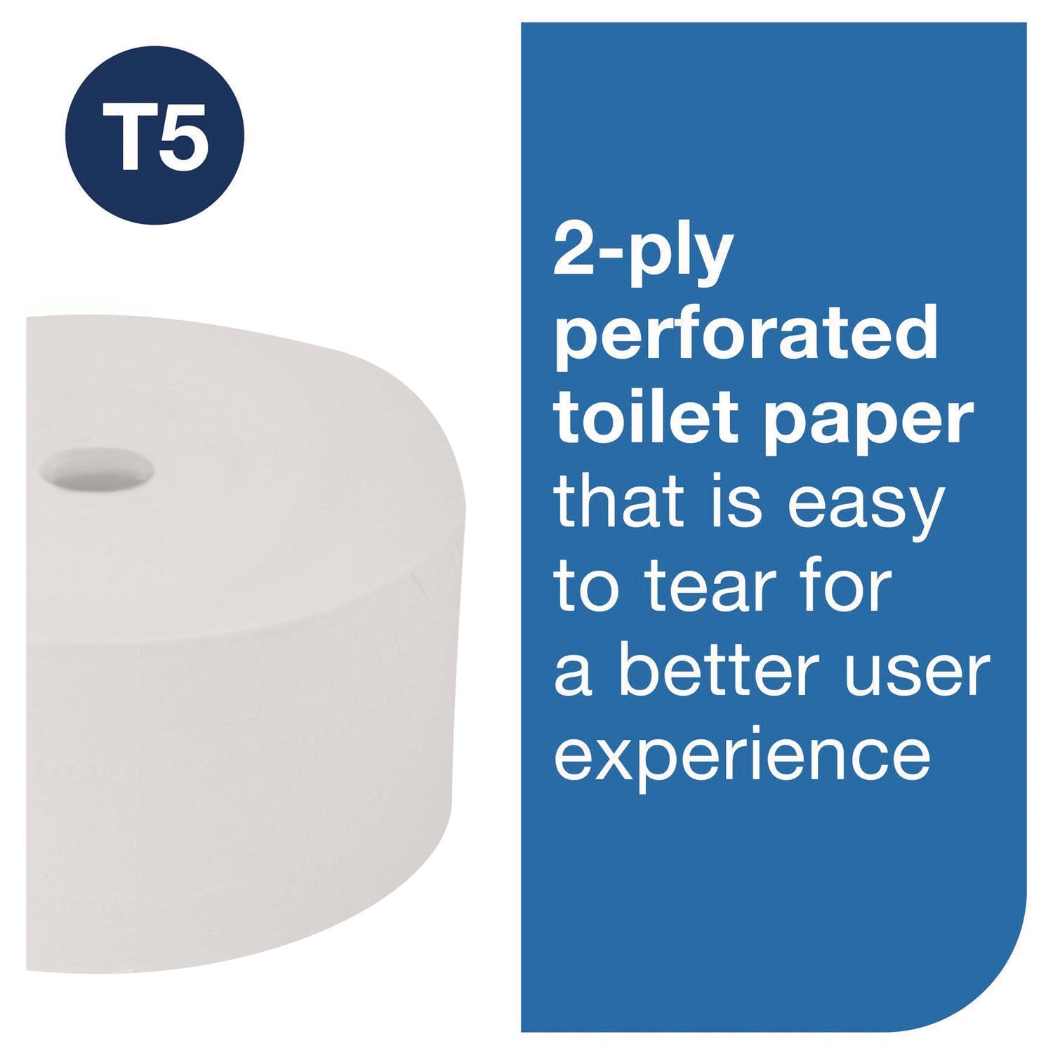 Tork® OptiServe High-Capacity Coreless Toilet Paper, 2-Ply, White, 1,500 Sheets, 18 Rolls/Carton - Bloom Skins