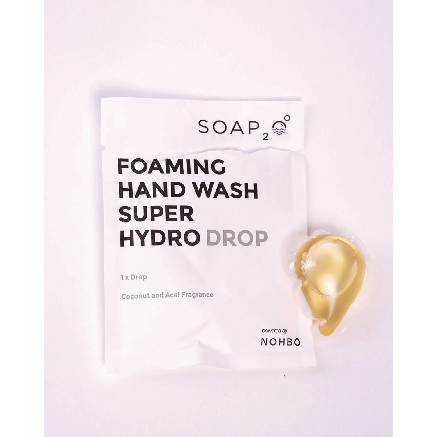 SOAP2O Foaming Super HydroDrop, Coconut Acai, 500 mL Pump Refill, 4/Pack, 30 Packs/Carton