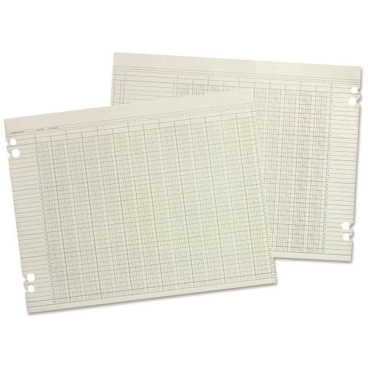 Wilson Jones® Columnar Loose Sheets, 6 Columns, 9.25 x 11.88, Green, 100/Pack