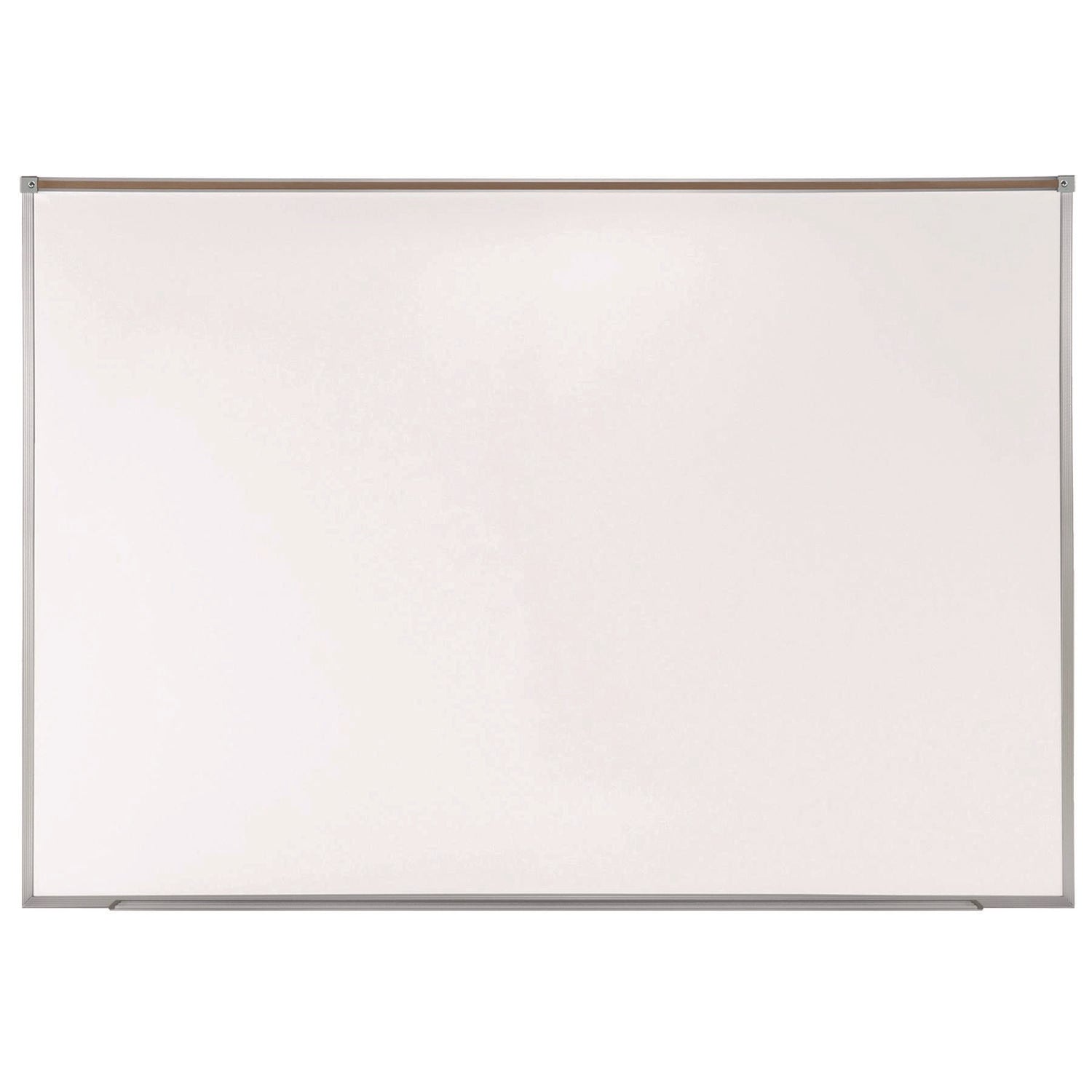 Ghent Proma Projection Magnetic Porcelain Whiteboard, 87.91" x 48.5", White Surface, Satin Aluminum Frame - Bloom Skins