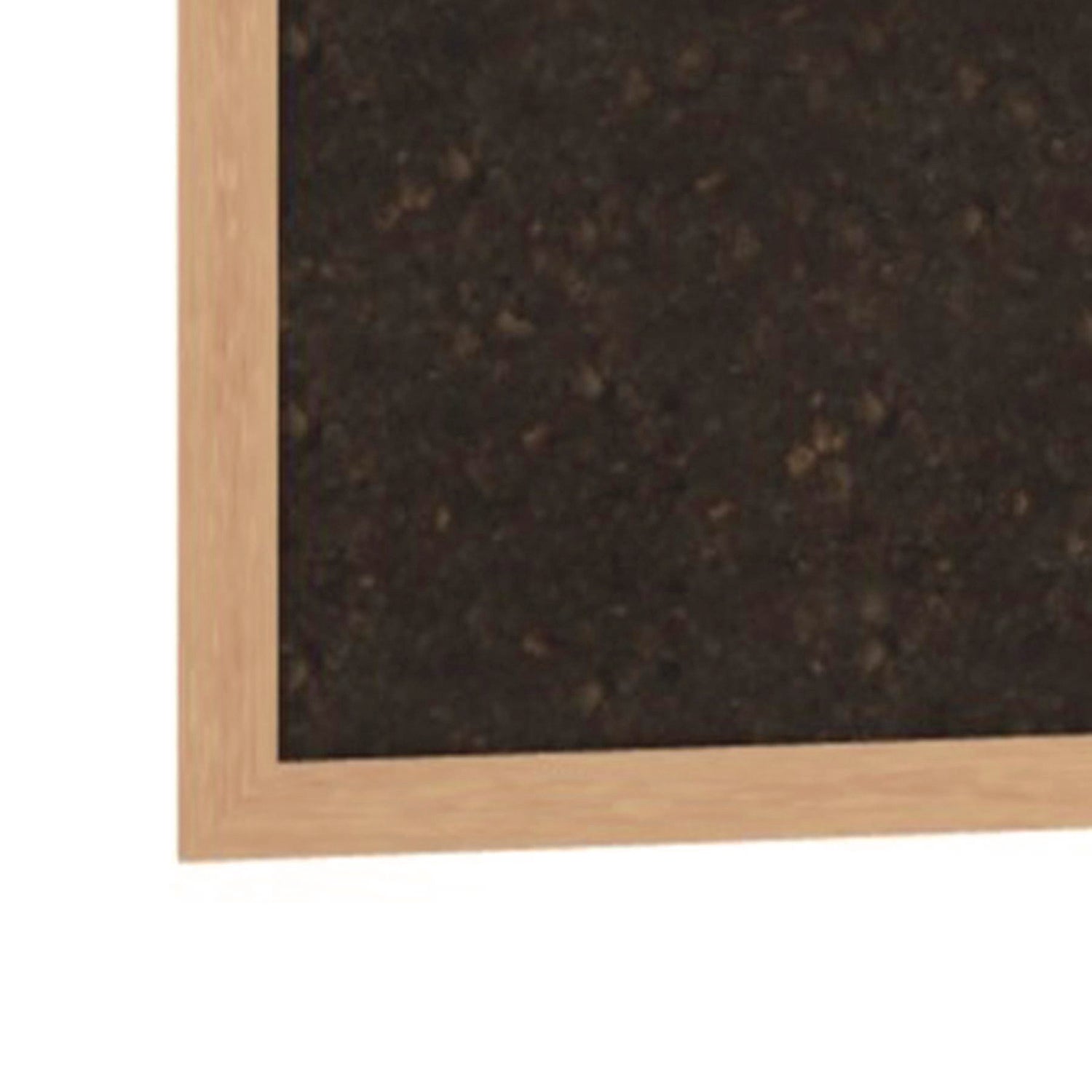 Ghent Natural Cork Bulletin Board with Wood Frame, 87.94" x 48.5", Chocolate Surface, Natural Oak Frame - Bloom Skins