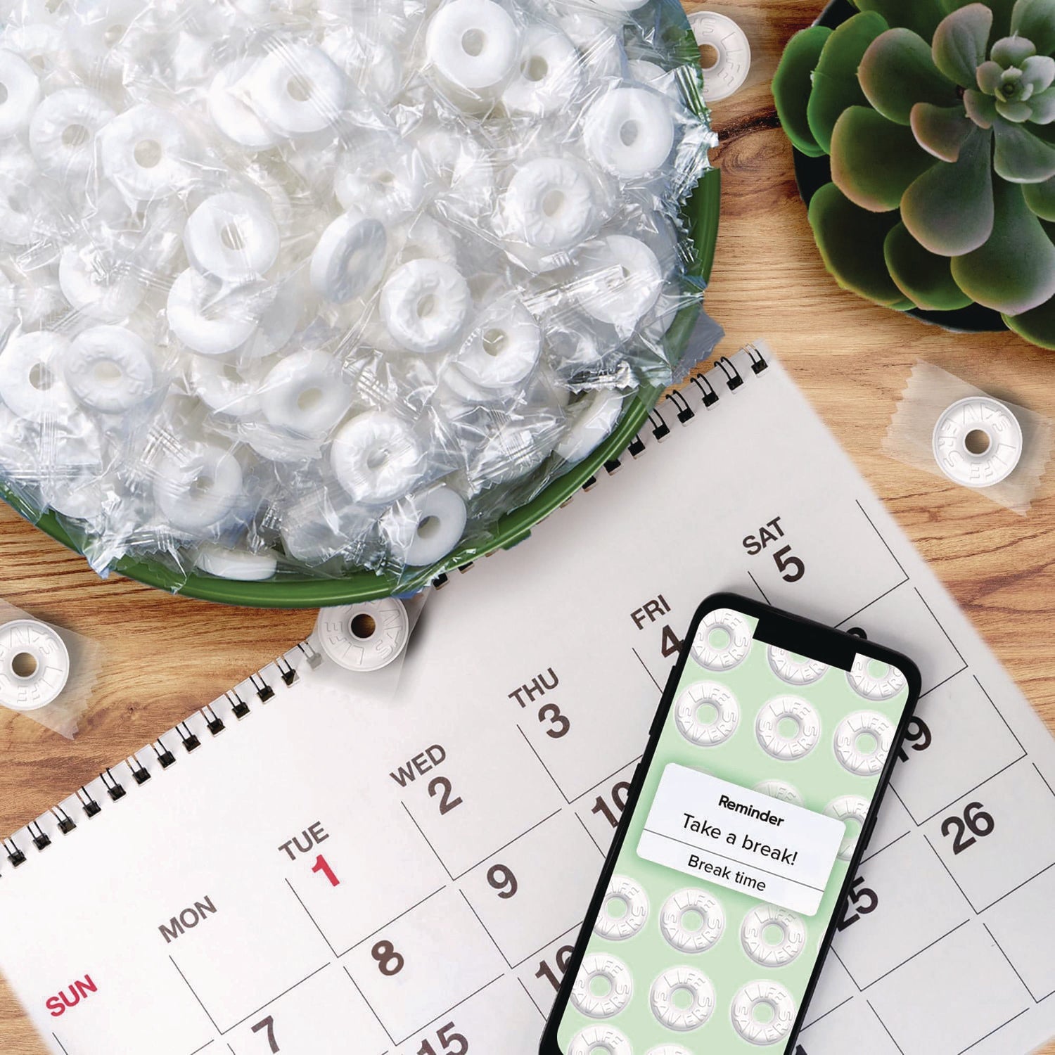 LifeSavers® Hard Candy Mints, Party Size, Wint-O-Green, Individually Wrapped, 44.93 oz Bag - Bloom Skins