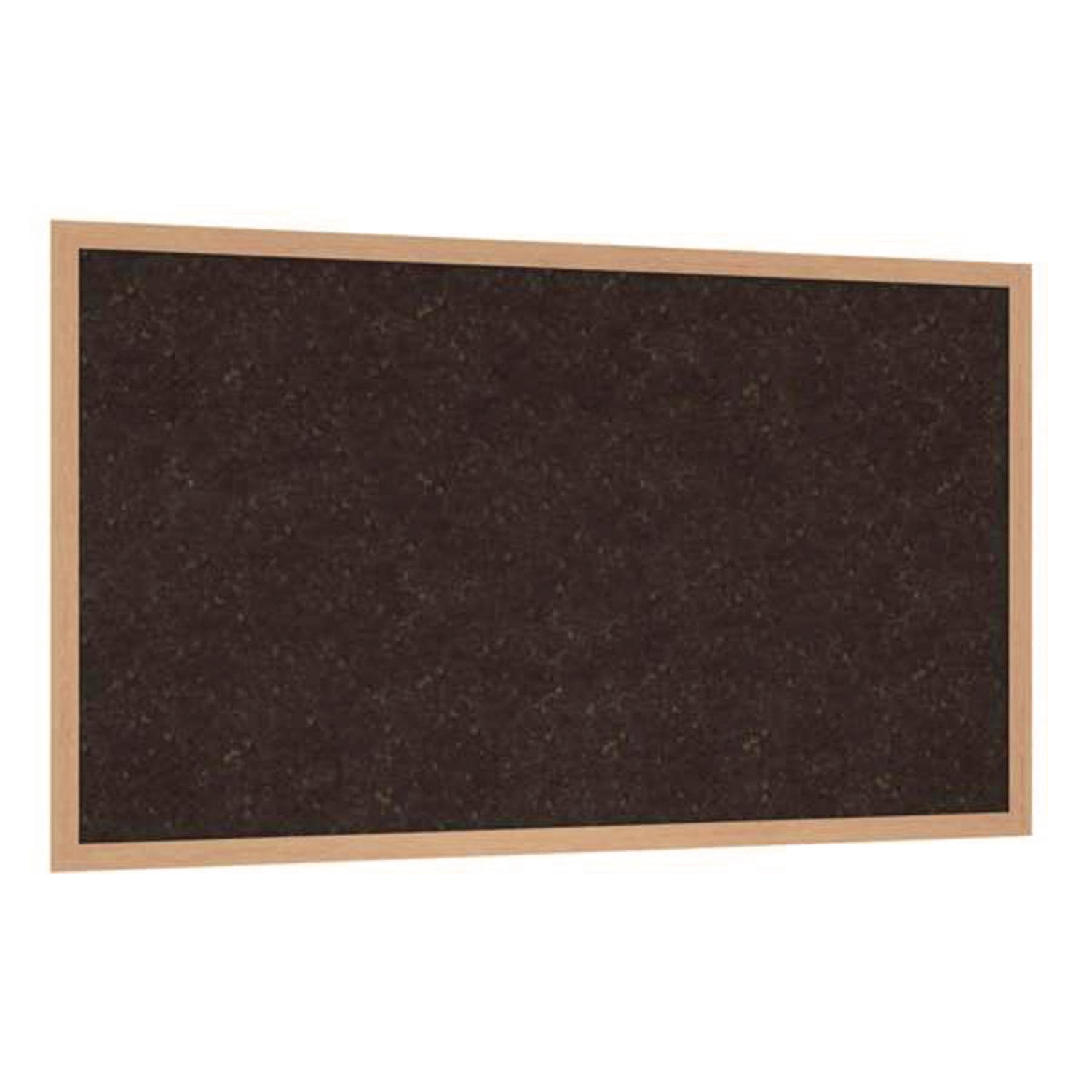 Ghent Natural Cork Bulletin Board with Wood Frame, 87.94" x 48.5", Chocolate Surface, Natural Oak Frame - Bloom Skins