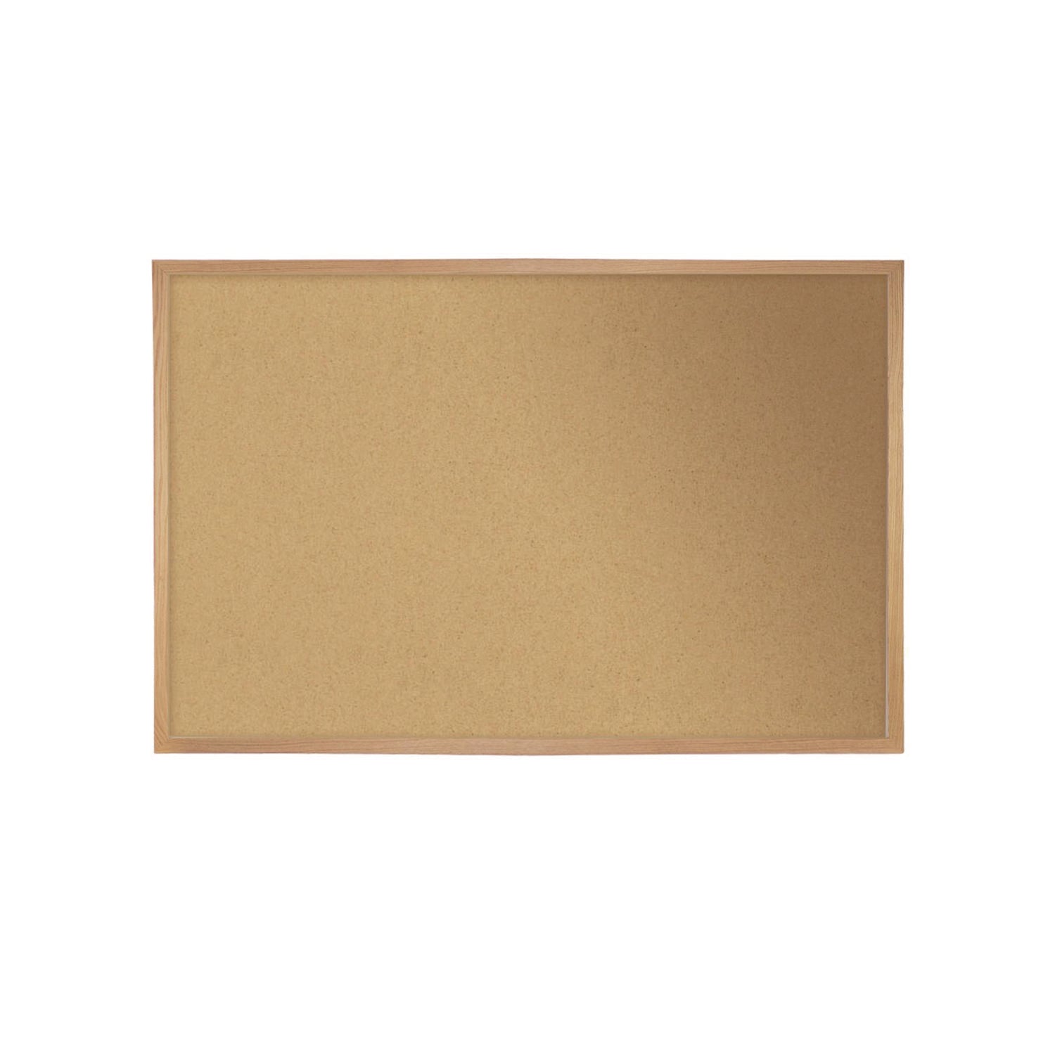 Ghent Natural Cork Bulletin Board with Wood Frame, 87.94" x 48.5", Tan Surface, Natural Oak Frame - Bloom Skins