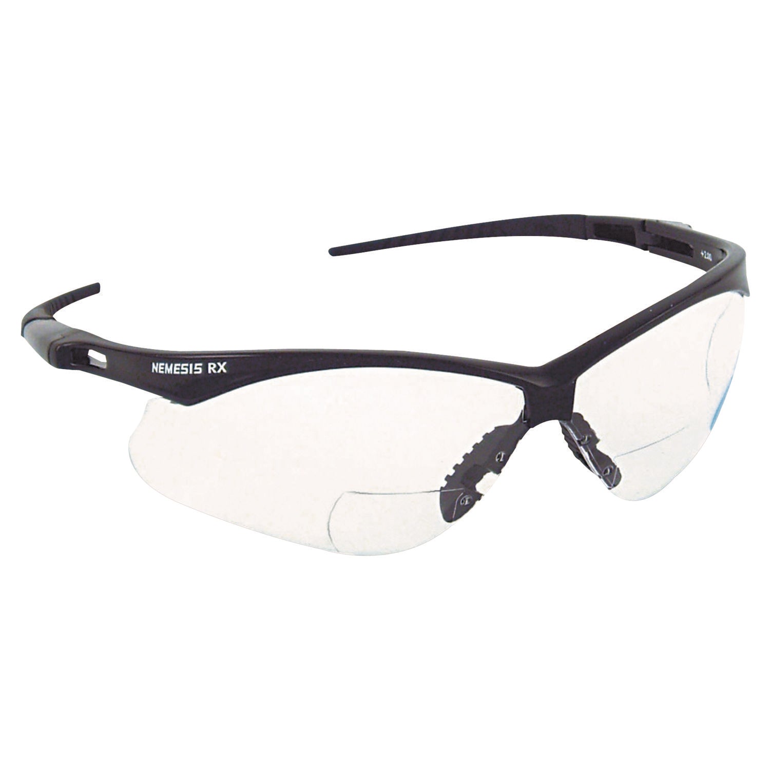 KleenGuard™ V60 Nemesis Rx Reader Safety Glasses, Black Frame, Clear Lens, +1.5 Diopter Strength - Bloom Skins