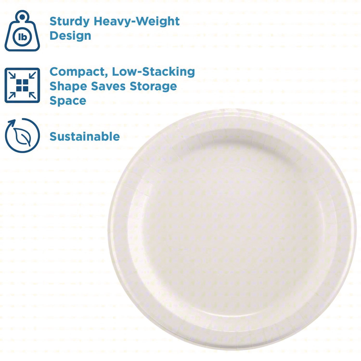 Dixie® Ultra® Heavy-Weight Paper Plates, 10" dia, White, 125/Pack, 4 Packs/Carton - Bloom Skins