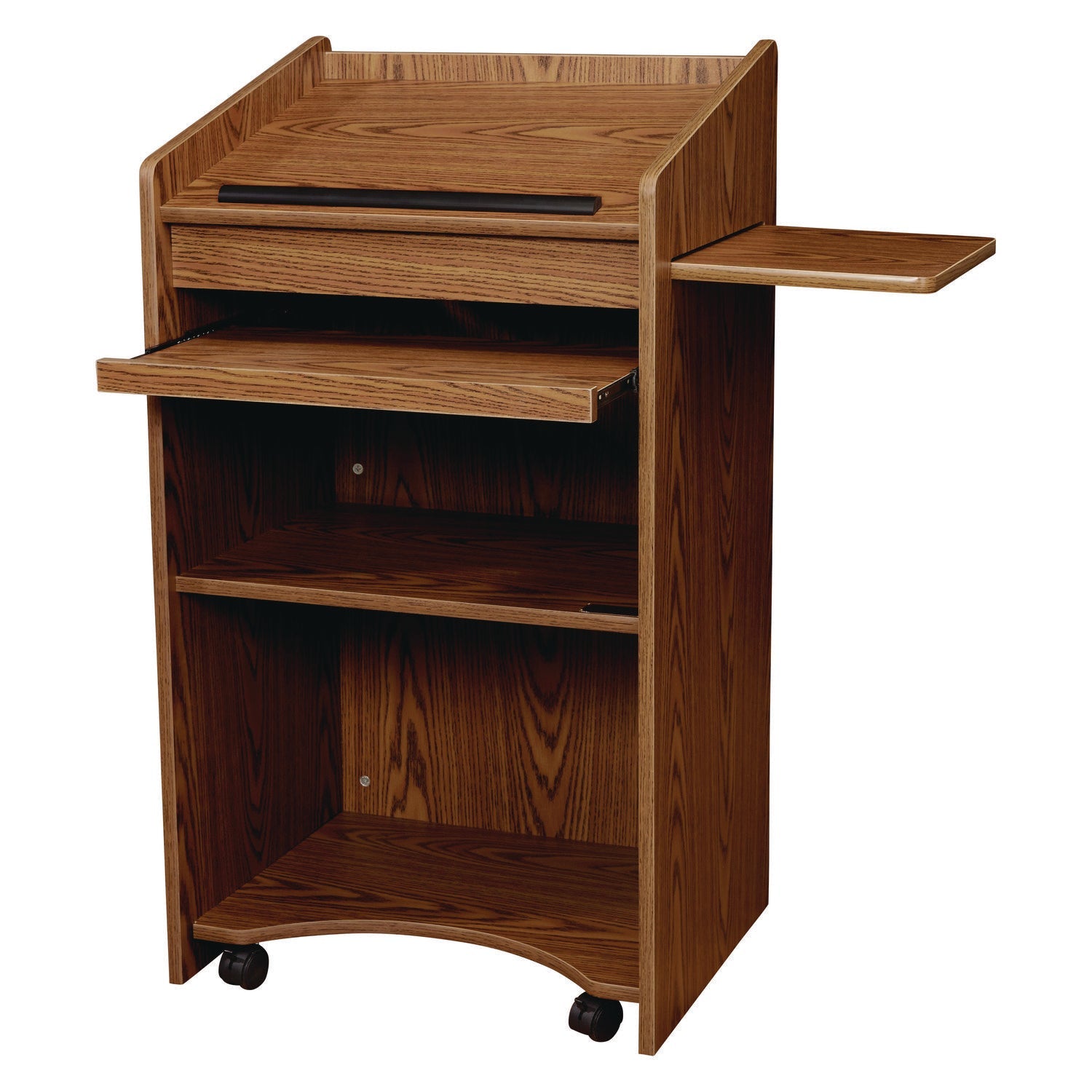 Oklahoma Sound® Aristocrat Non-Sound Lectern, 25 x 20 x 46, Oak