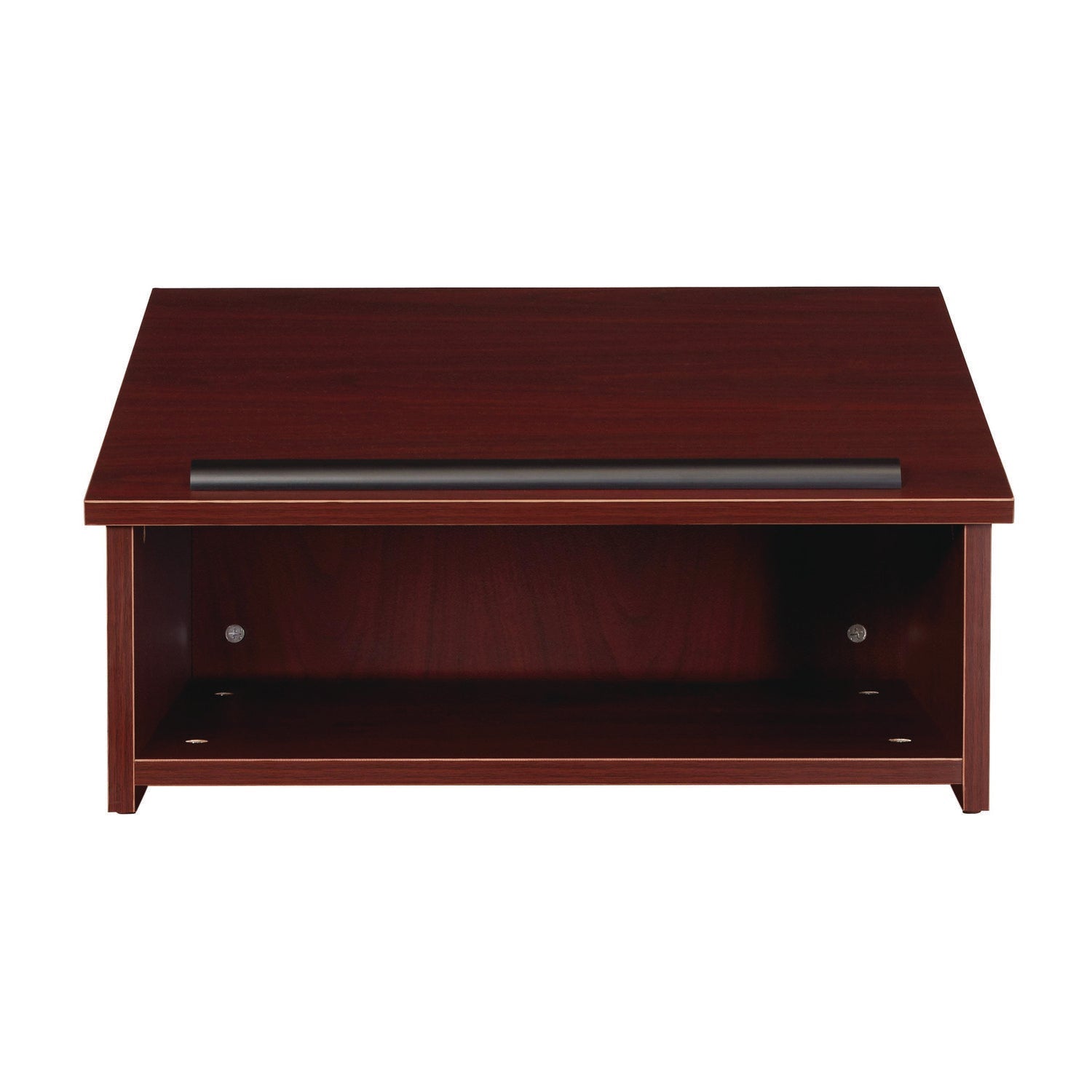 Oklahoma Sound® Tabletop Lectern, 23.75 x 19.88 x 13.75, Mahogany