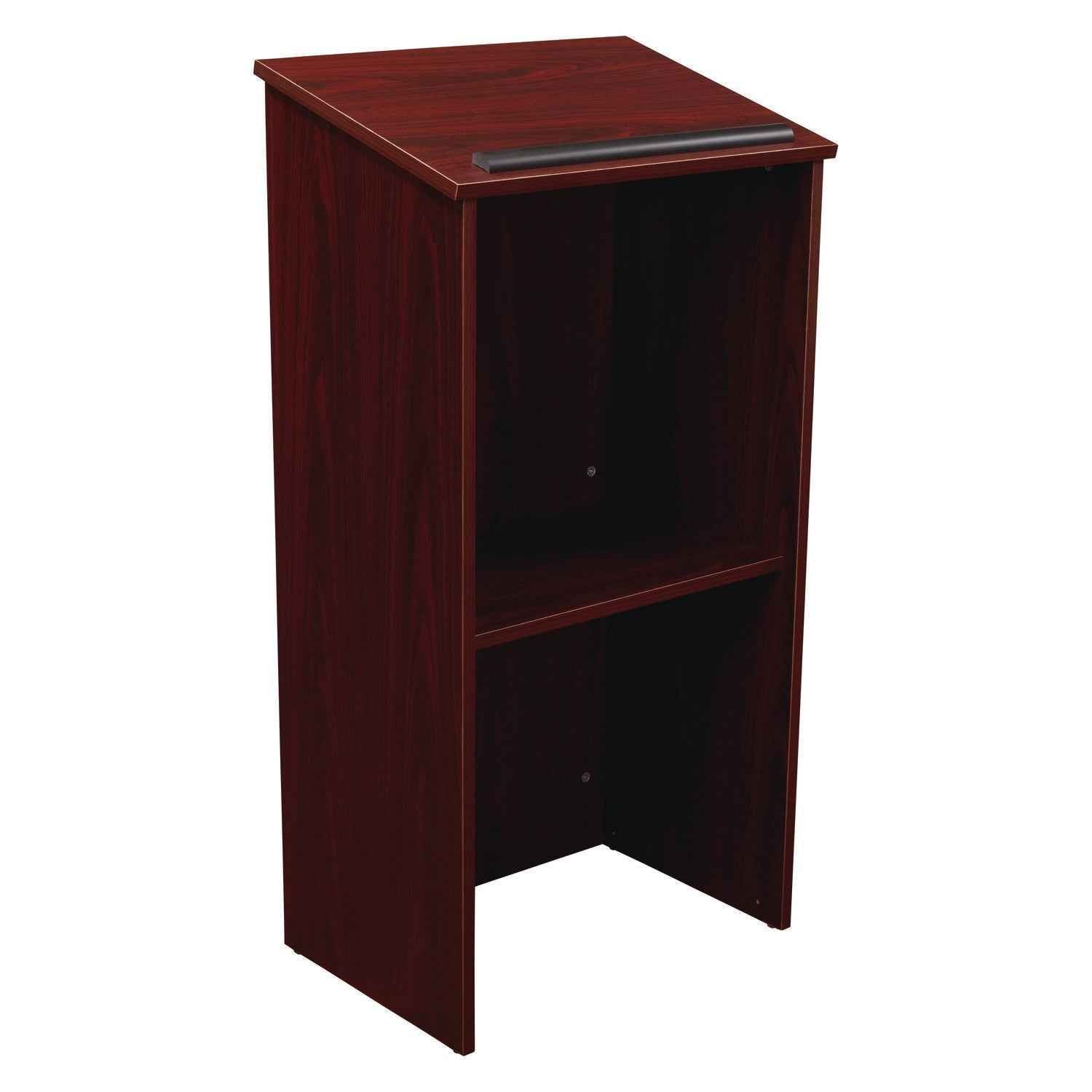 Oklahoma Sound® Full Floor Lectern, 23 x 16 x 46.5, Mahogany