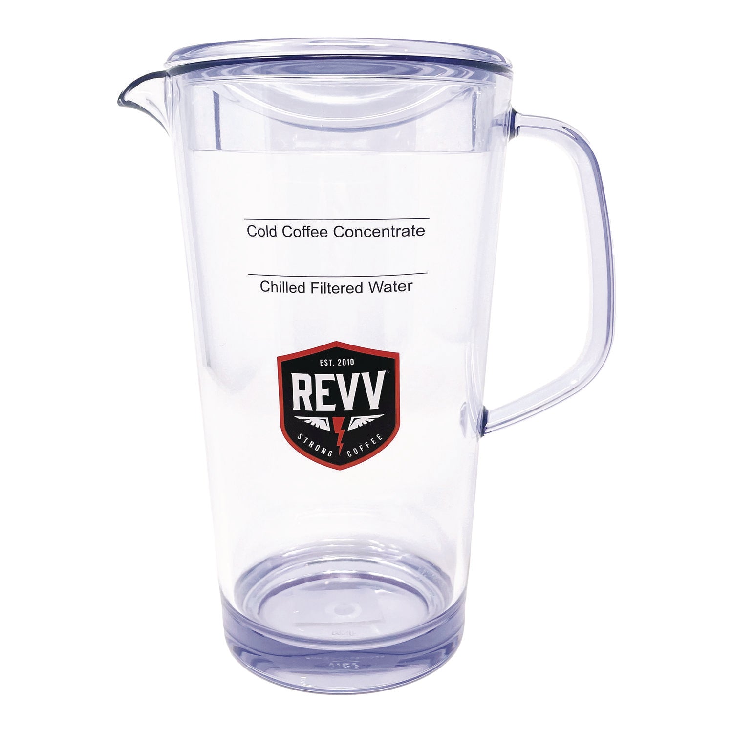 revv® Cold Coffee Pitcher, 64 oz, Purple Handle
