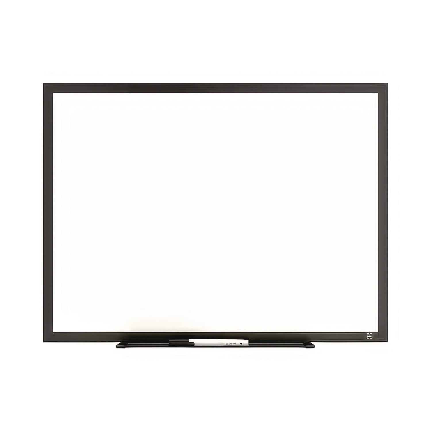 TRU RED™ Melamine Dry Erase Board, 24" x 18", White Surface, Black Aluminum Frame