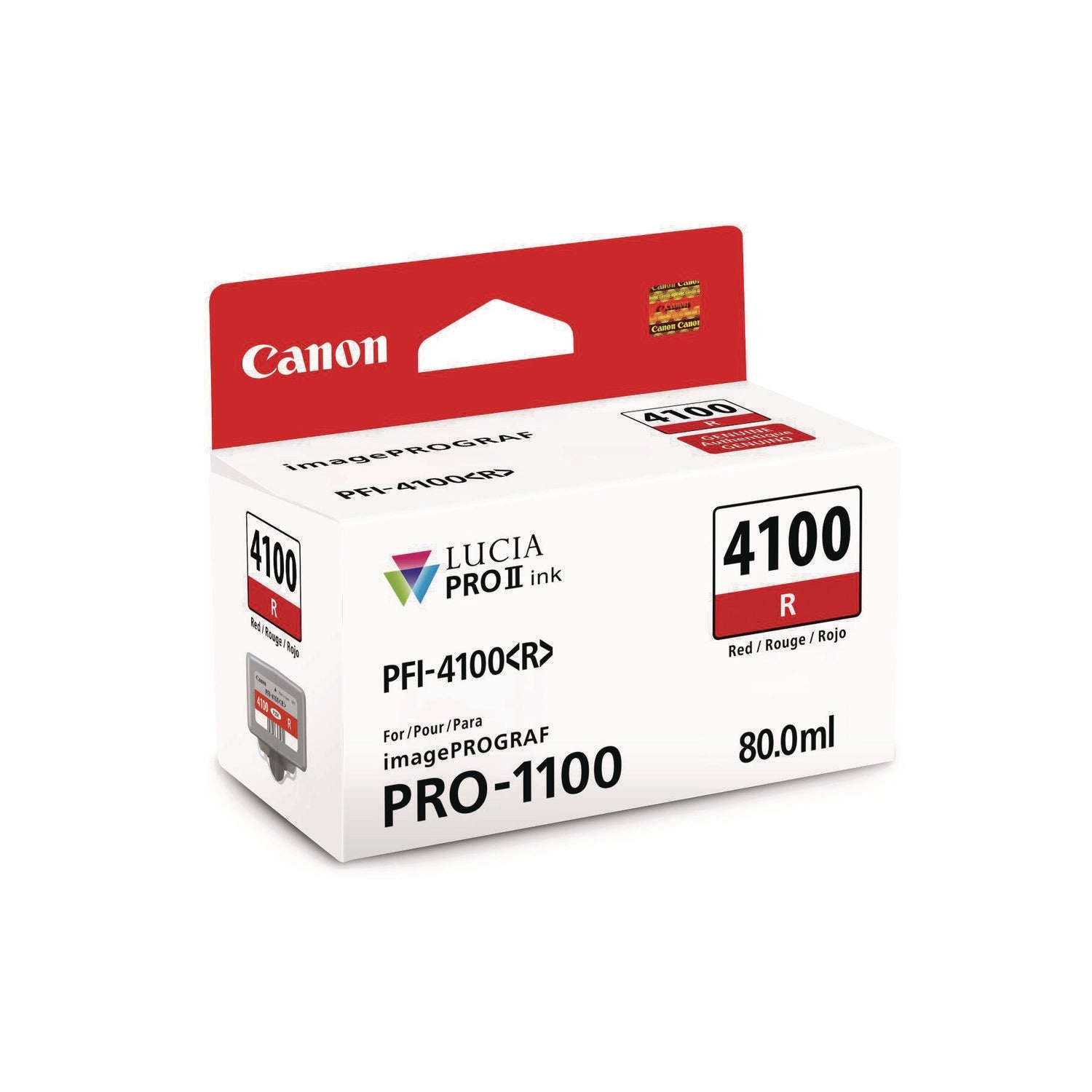 Canon® 6785C002AA (PFI-4100) High-Yield Ink, Red - Bloom Skins