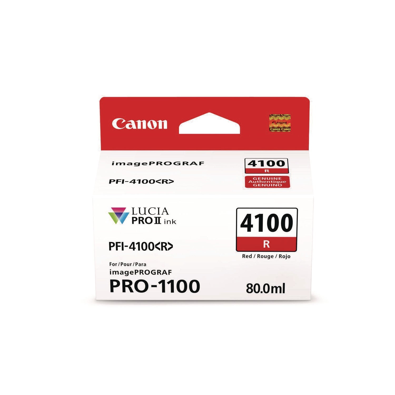 Canon® 6785C002AA (PFI-4100) High-Yield Ink, Red - Bloom Skins