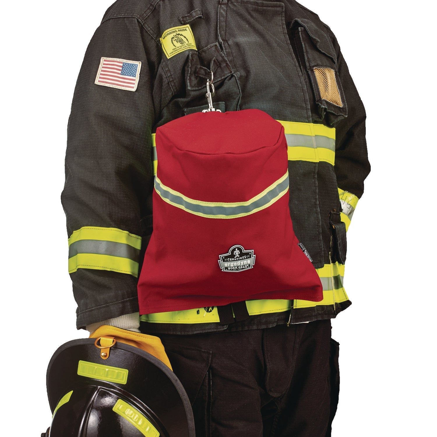 ergodyne® Arsenal 5082 SCBA Mask Bag with Hook-and-Loop Closure, Fleece Lining, 8.5 x 8.5 x 14, Red - Bloom Skins