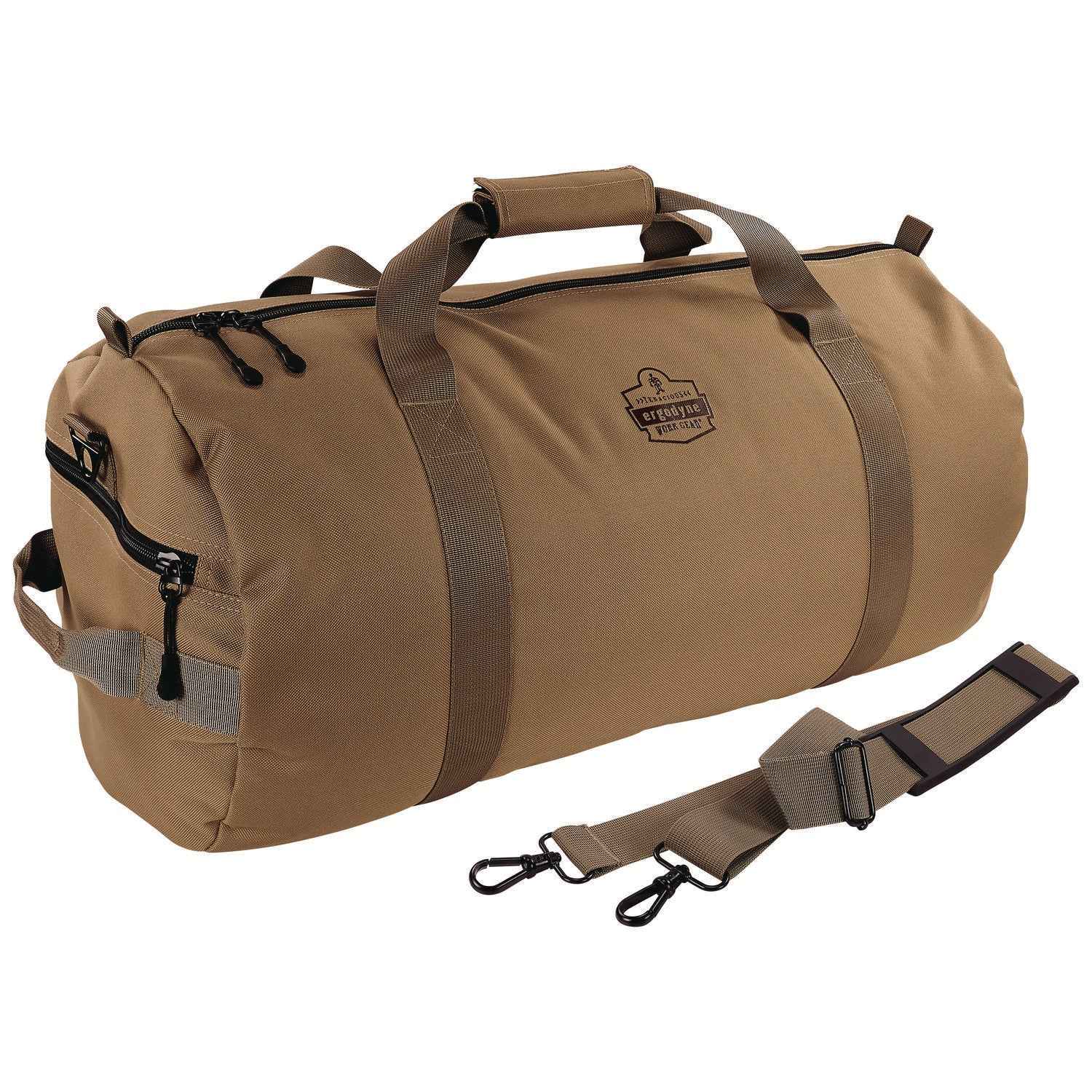ergodyne® Arsenal 5020P Gear Duffel Bag, 12 x 23 x 12, Khaki