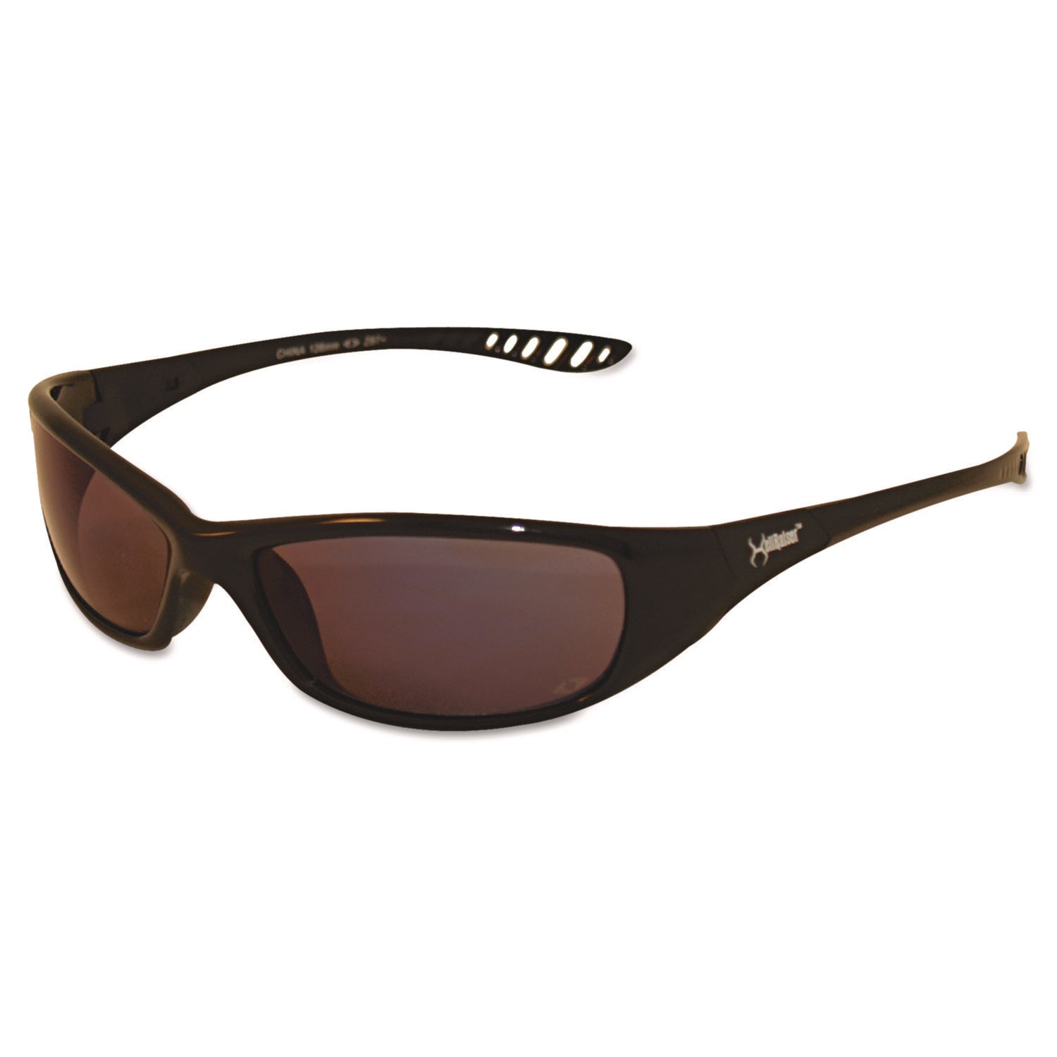 KleenGuard™ V40 HellRaiser Safety Glasses, Black Frame, Blue Mirror Lens