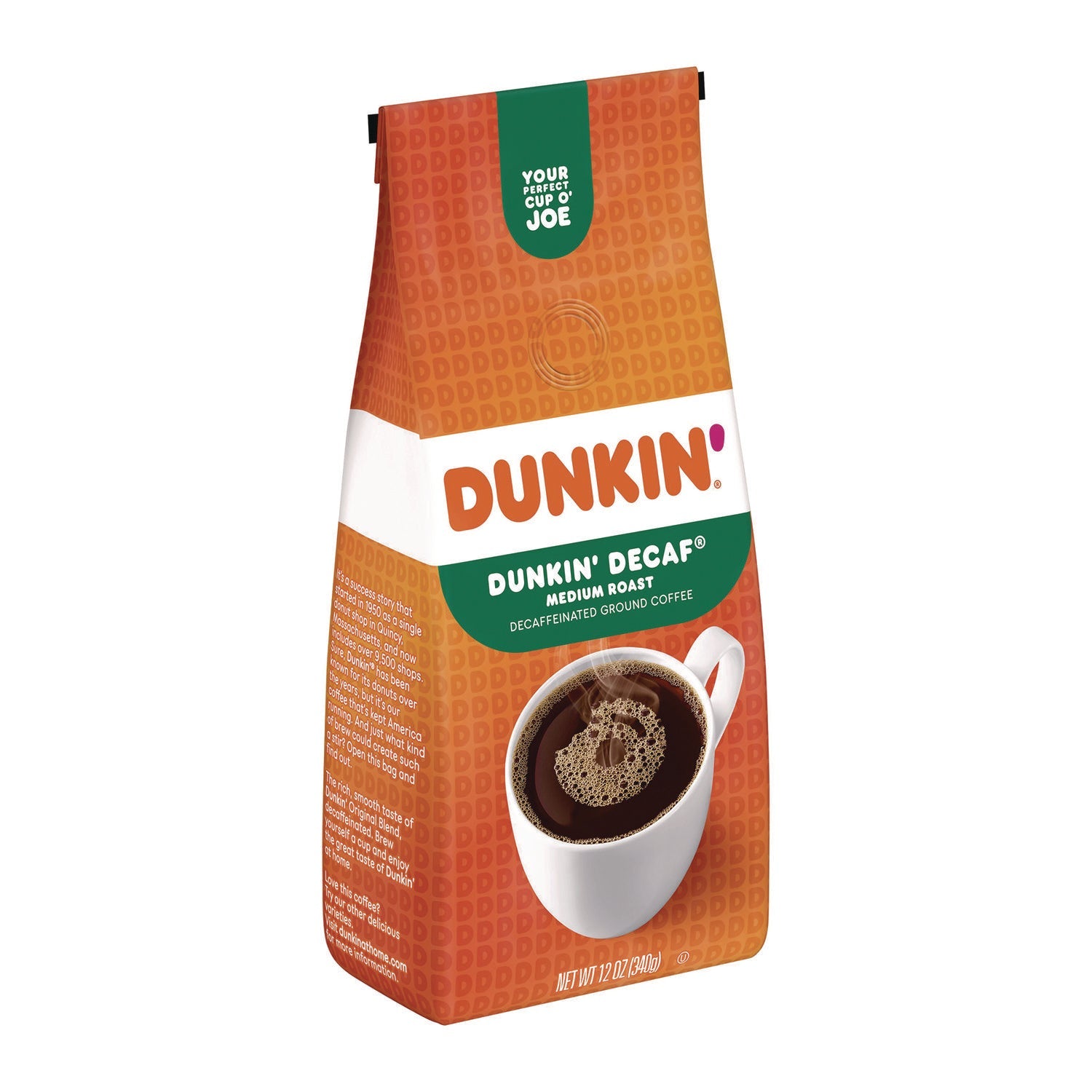 Dunkin'® Original Blend Decaf Coffee, 12 oz Bag