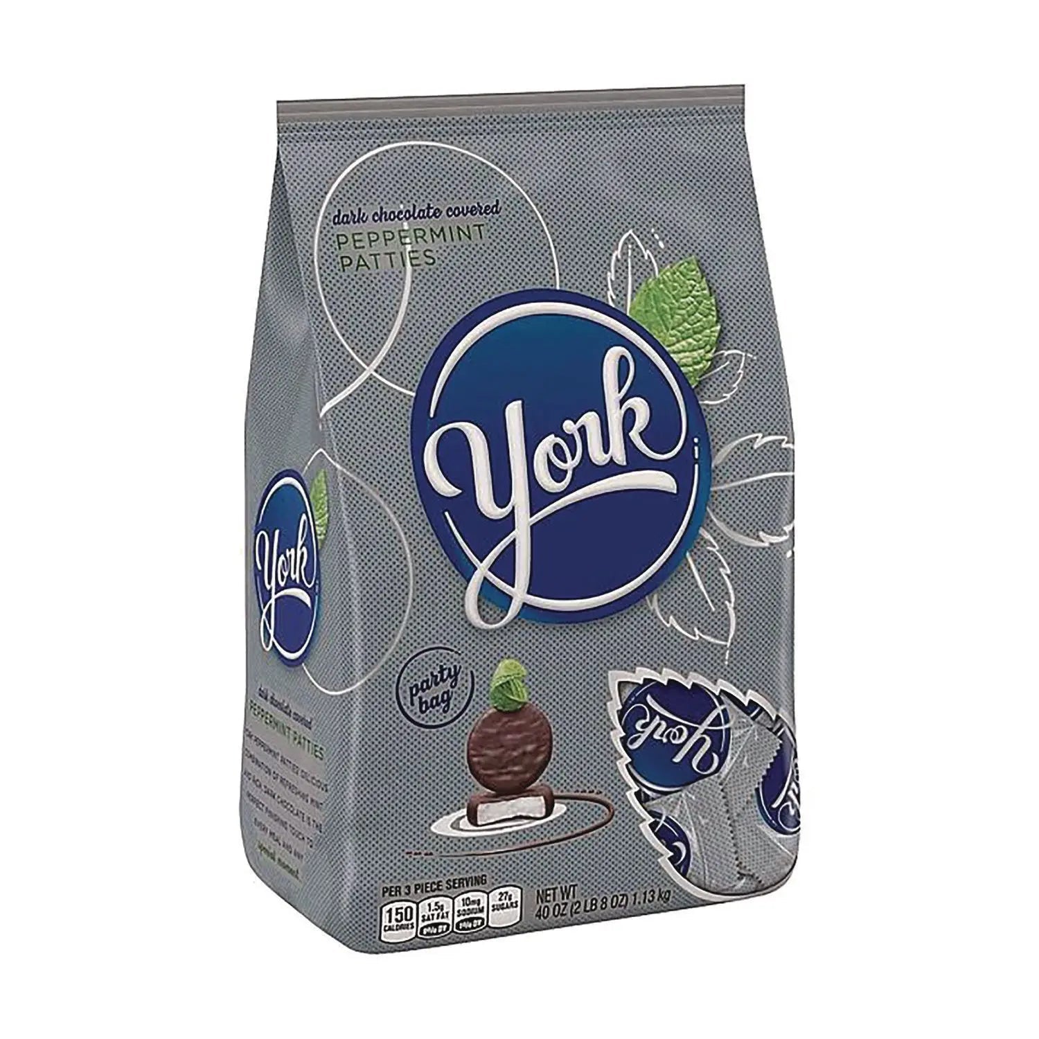 York® Peppermint Patties, Peppermint/Dark Chocolate Minatures, 35.2 oz Bag