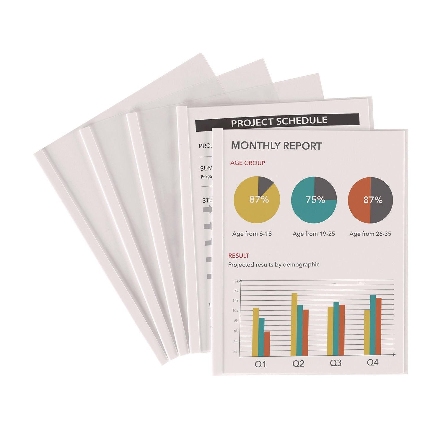 Avery Slide Locking Report Cover | Clear 50/Pack