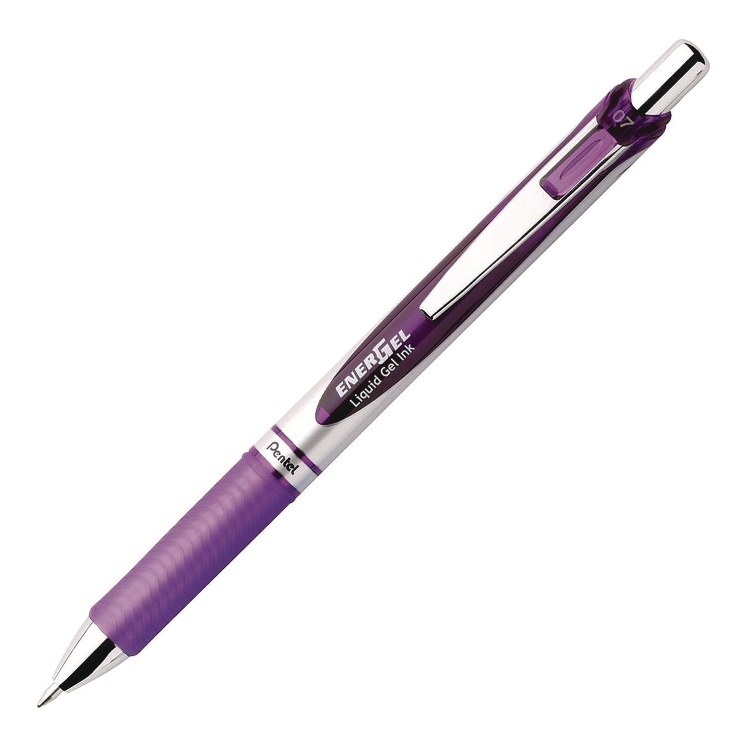 Pentel® EnerGel RTX Gel Pen, Retractable, Medium 0.7 mm, Assorted Pastel Ink and Barrel Colors, 3/Pack