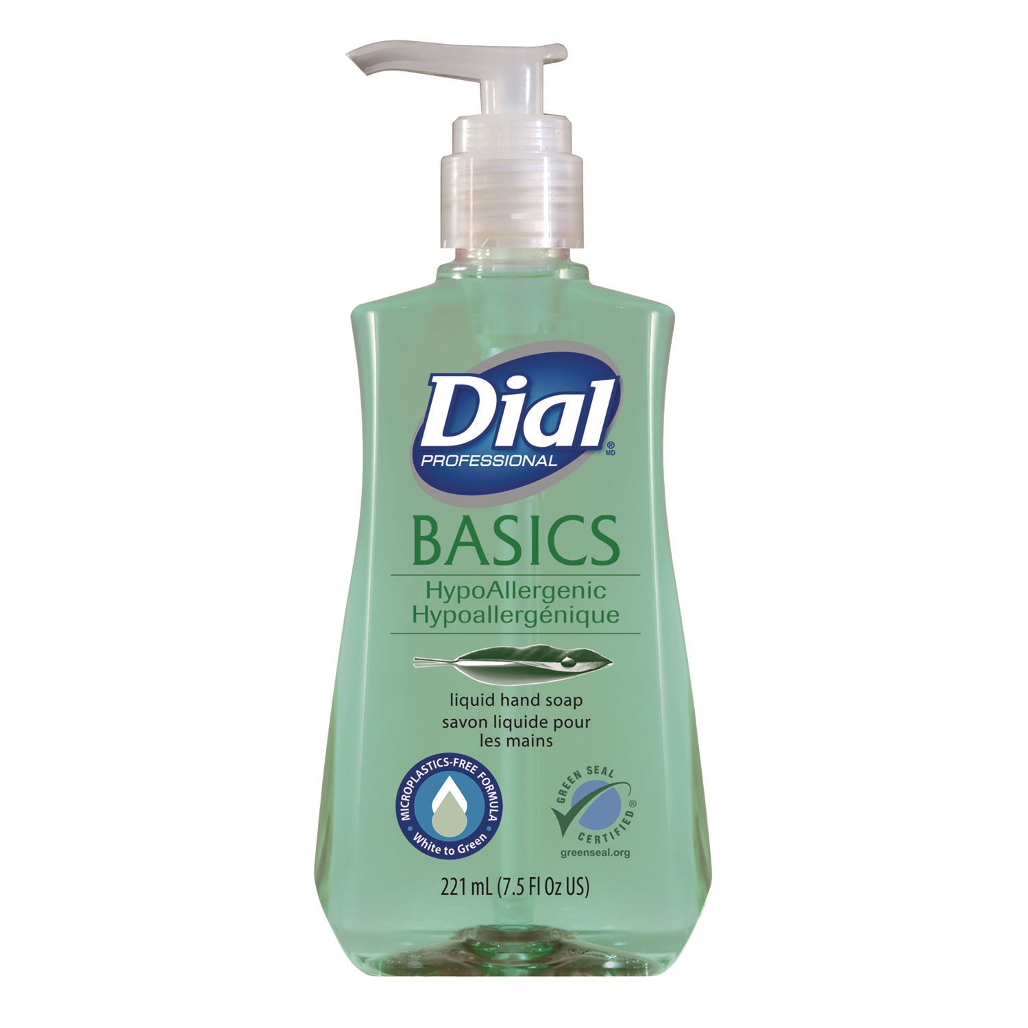 Dial® Professional Basics Liquid Hand Soap, Fresh Floral Scent, 7.5 oz Pump Bottle