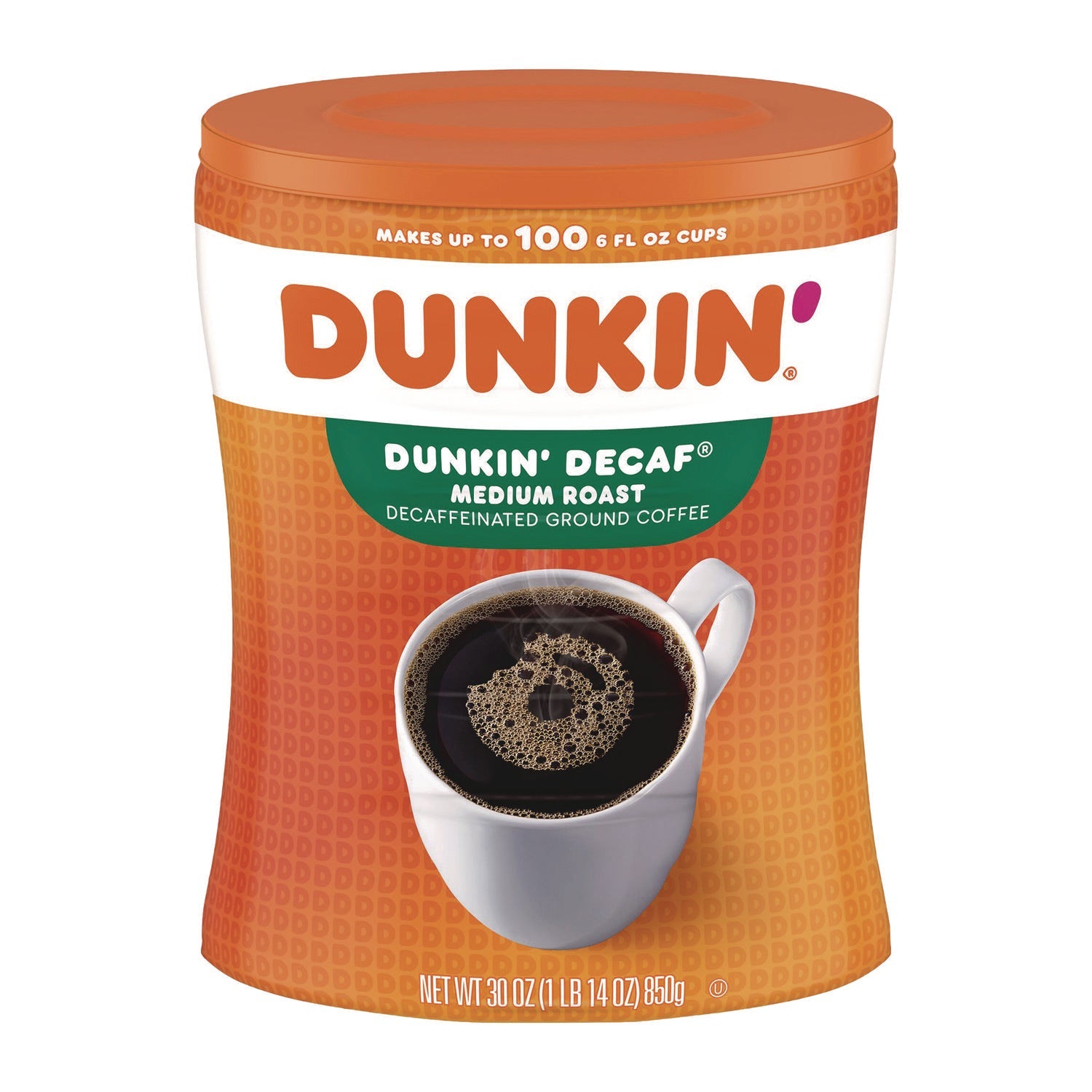 Dunkin'® Original Blend Decaf Coffee, 30 oz Canister