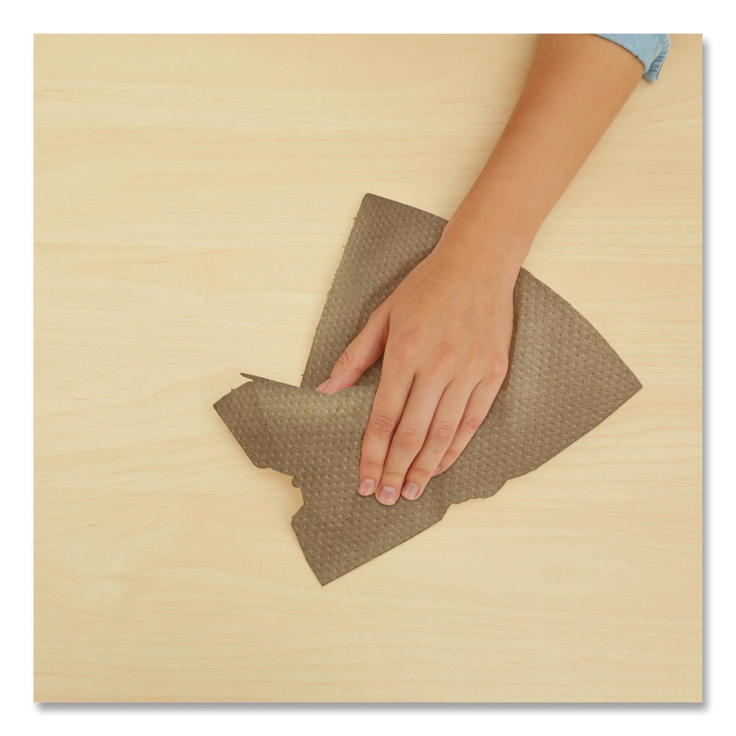 Papernet® HyTech Seas Hardwound Roll Towel Kraft, 1-Ply, 7.9" x 700 ft, Brown, 6/Carton - Bloom Skins