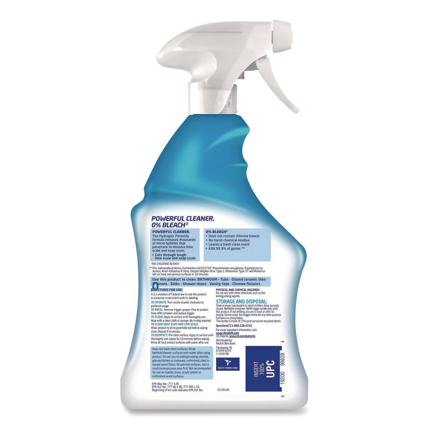 LYSOL® Brand Bathroom Cleaner with Hydrogen Peroxide, Cool Spring Breeze, 32 oz Trigger Spray Bottle
