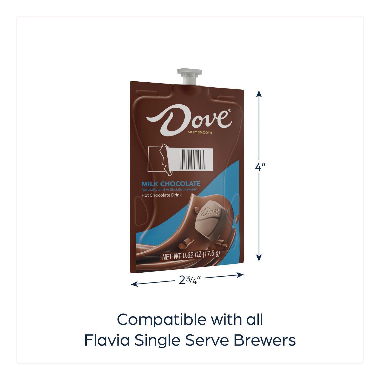 FLAVIA® Hot Chocolate Freshpack, Milk Chocolate, 36/Carton