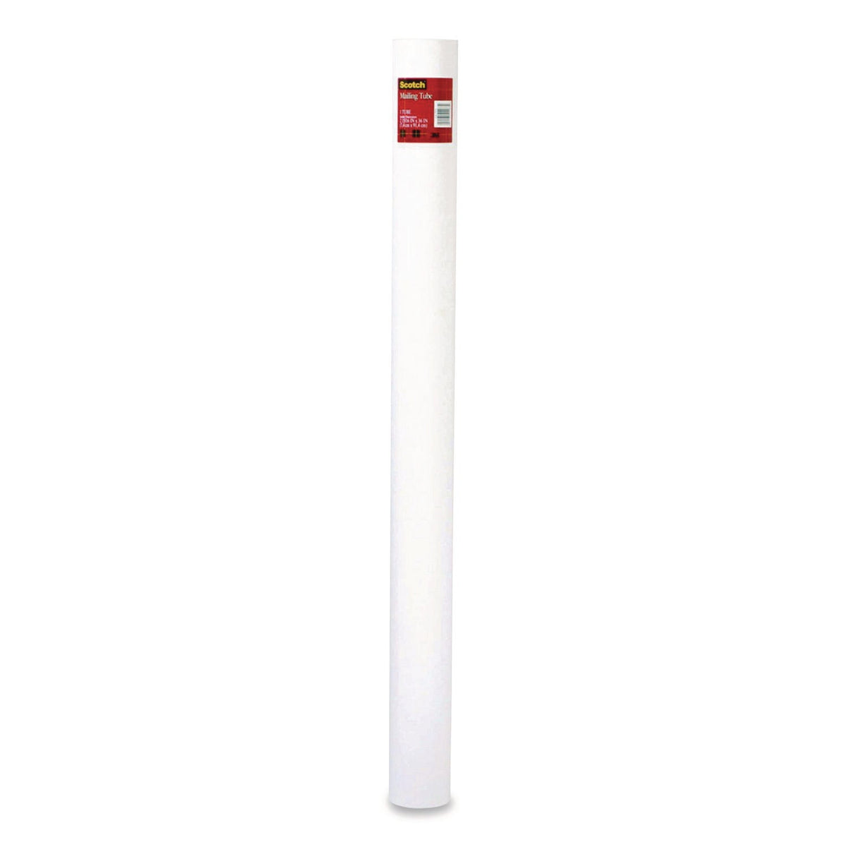 Scotch™ Mailing Tube, 36" Long, 3" Diameter, White, 12/Carton - Bloom Skins
