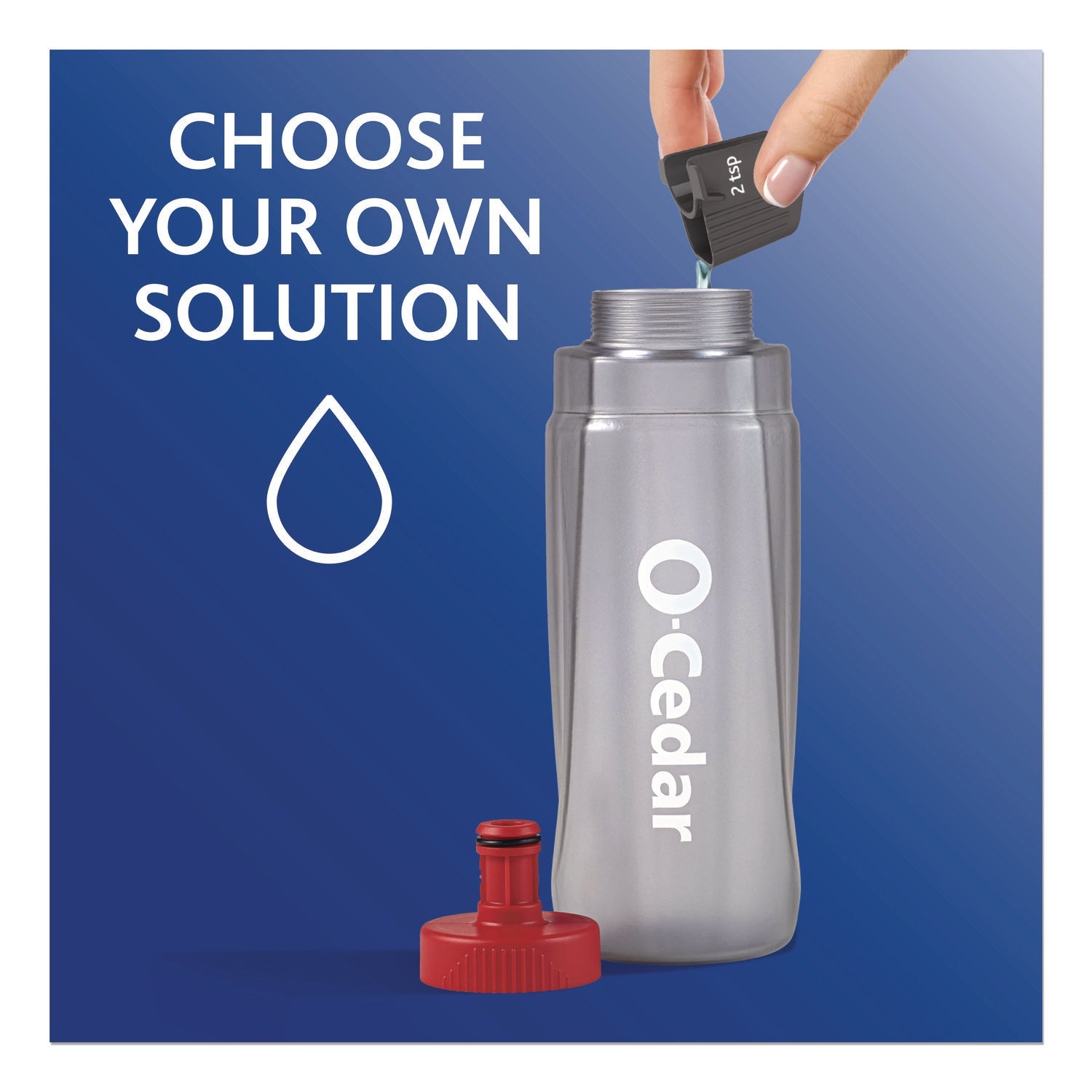 O-Cedar® ProMist MAX Spray Mop, Red/White/Gray Microfiber Head, 48" Red/Black/Gray Plastic Handle