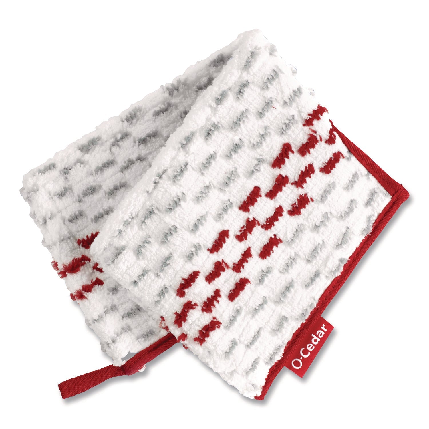 O-Cedar® ProMist MAX Refill, Microfiber, Custom Size for ProMist Mop System, Red/White/Gray
