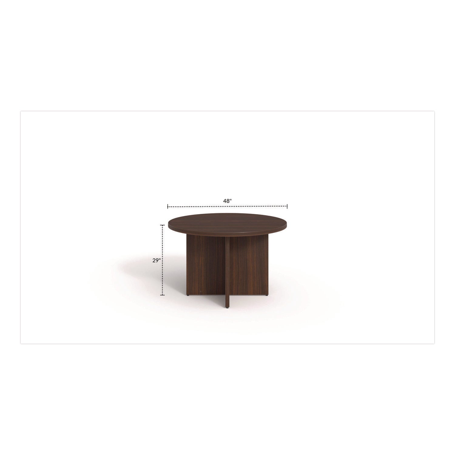 Alera® Alera Seville Round Conference Table, Round, 48" Diameter, Mahogany
